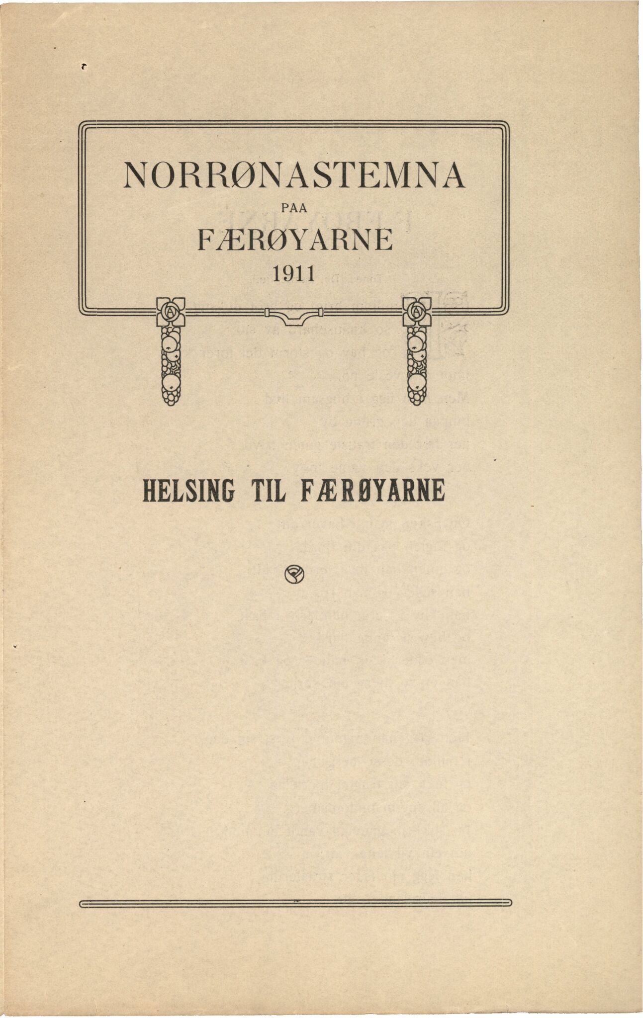 Samling etter Klara Semb, NSFF/KS/C/207: Mogleg manus til foredrag om Færøyturen i 1912, 1911, p. 4-6