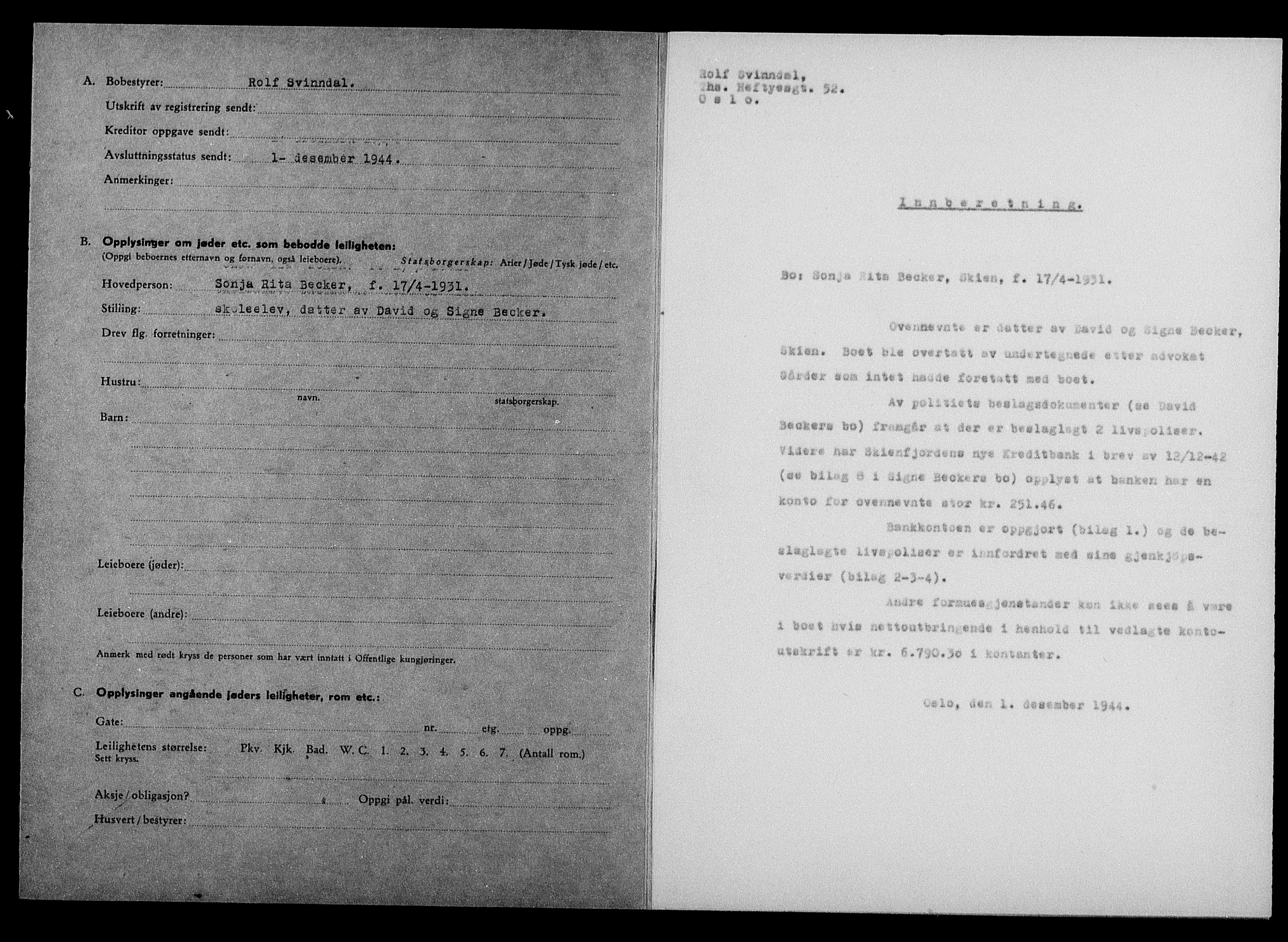 Justisdepartementet, Tilbakeføringskontoret for inndratte formuer, AV/RA-S-1564/H/Hc/Hcd/L0991: --, 1945-1947, p. 38