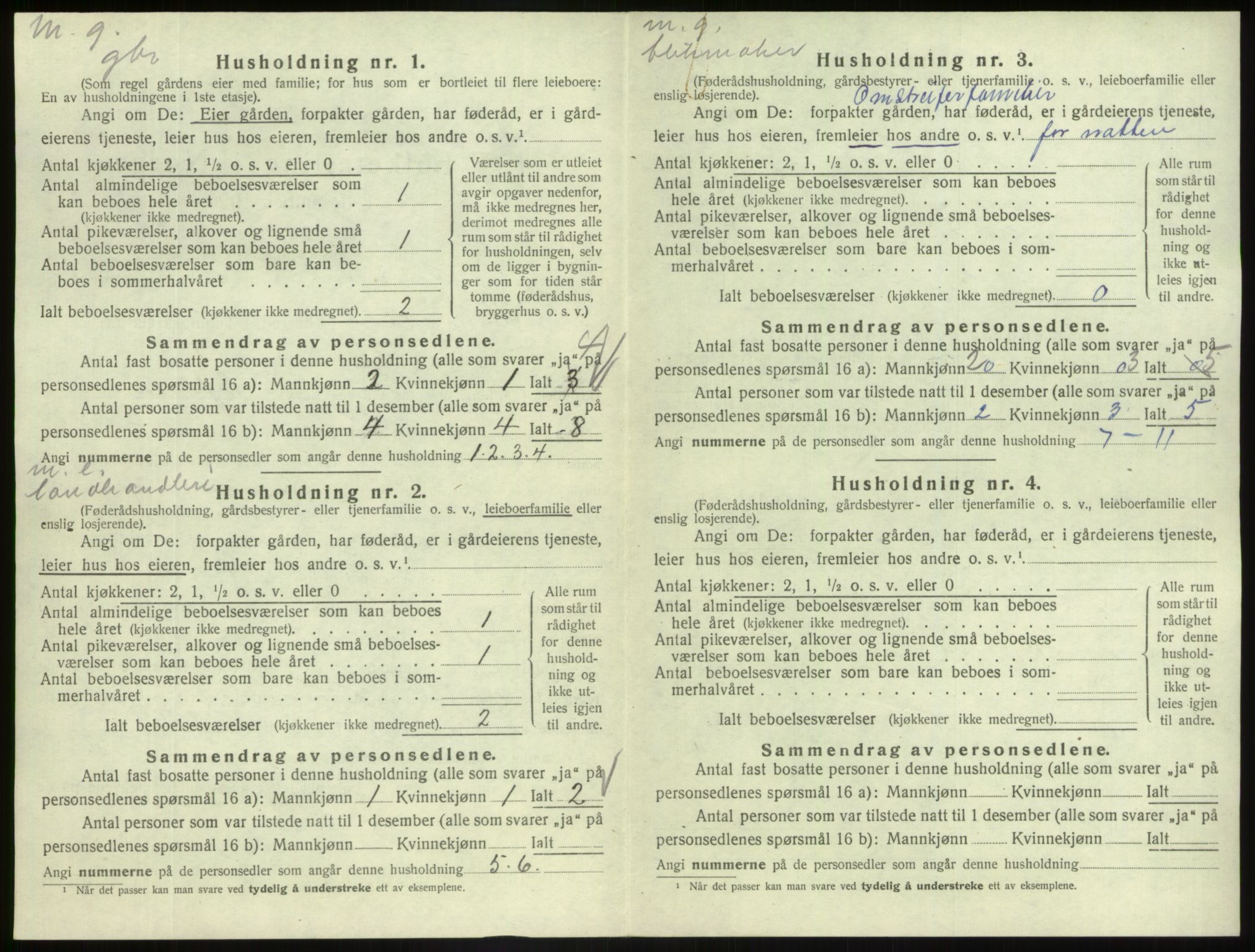 SAB, 1920 census for Askvoll, 1920, p. 605