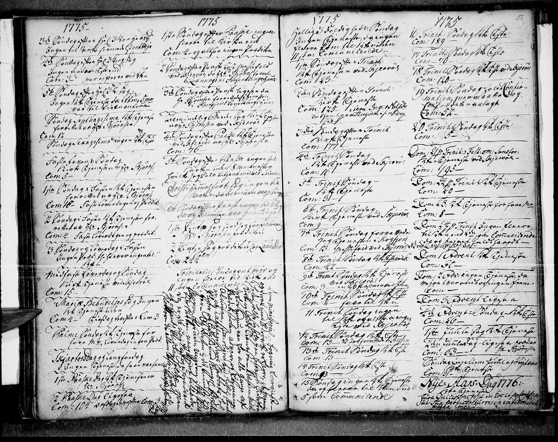 Skjervøy sokneprestkontor, SATØ/S-1300/H/Ha/Haa/L0001kirke: Parish register (official) no. 1, 1748-1780, p. 58