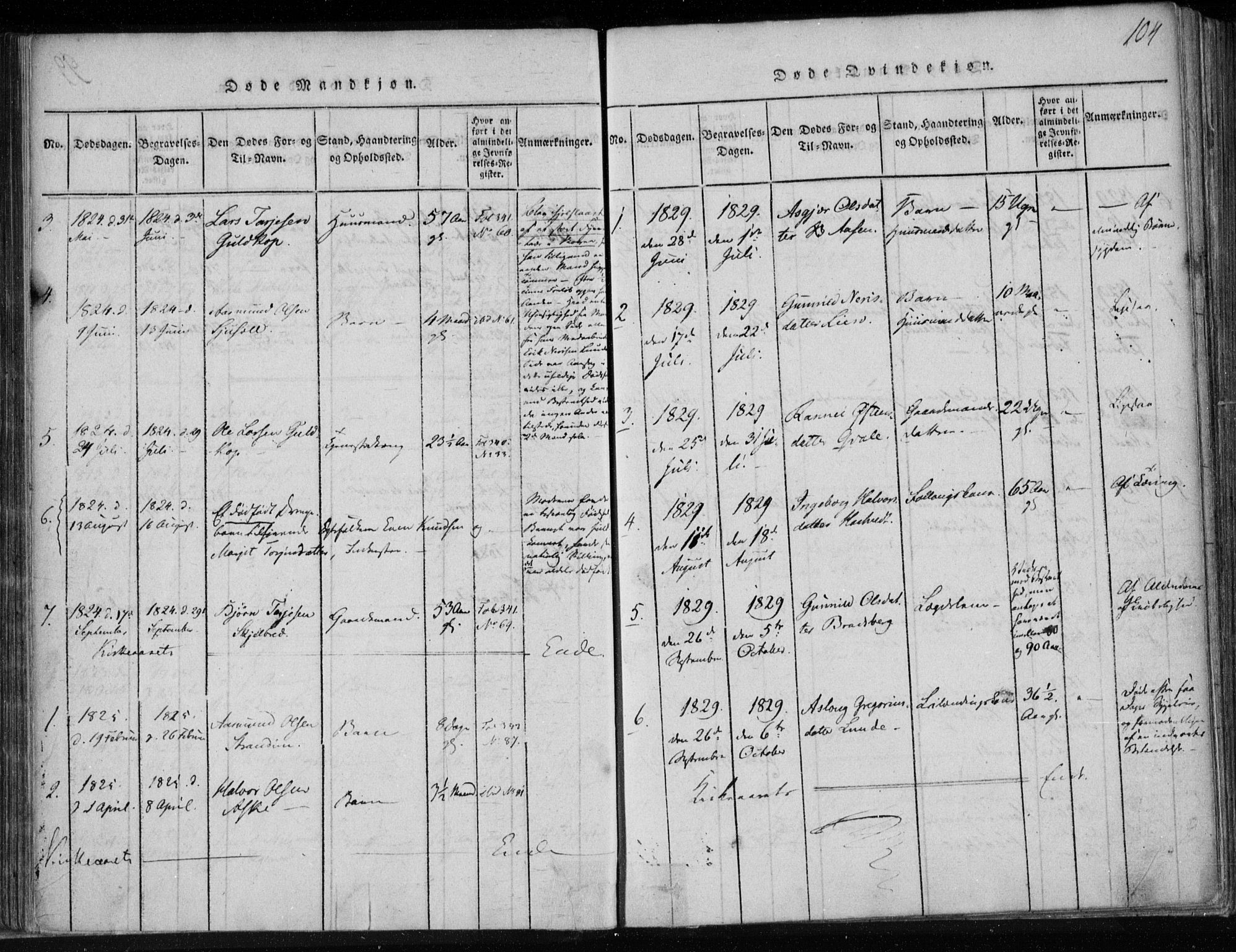 Lårdal kirkebøker, SAKO/A-284/F/Fa/L0005: Parish register (official) no. I 5, 1815-1860, p. 100