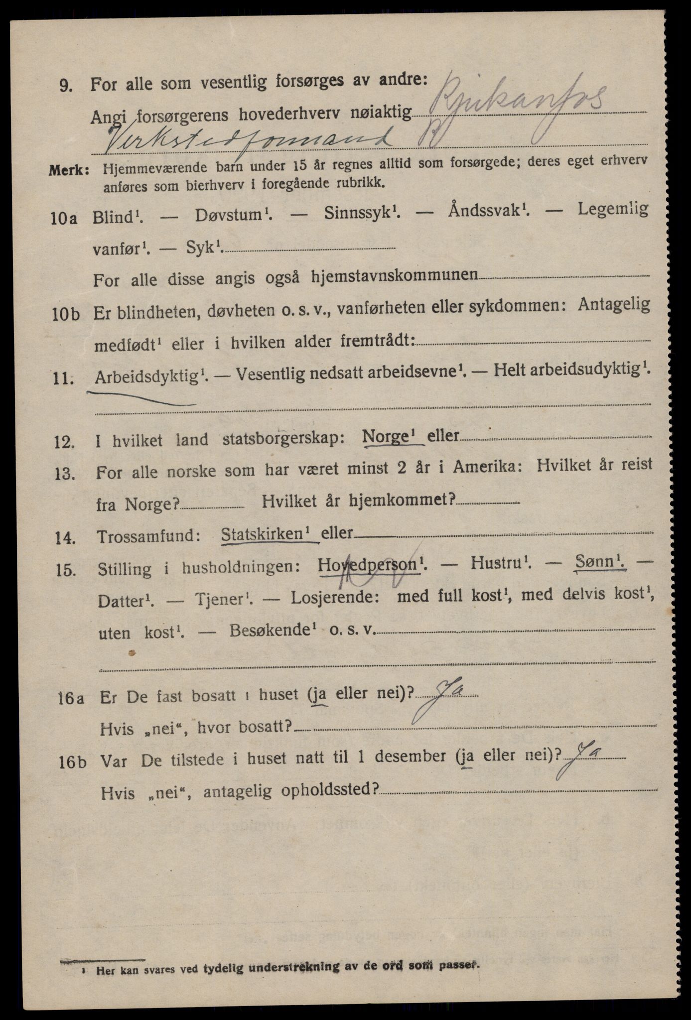 SAKO, 1920 census for Tinn, 1920, p. 7605