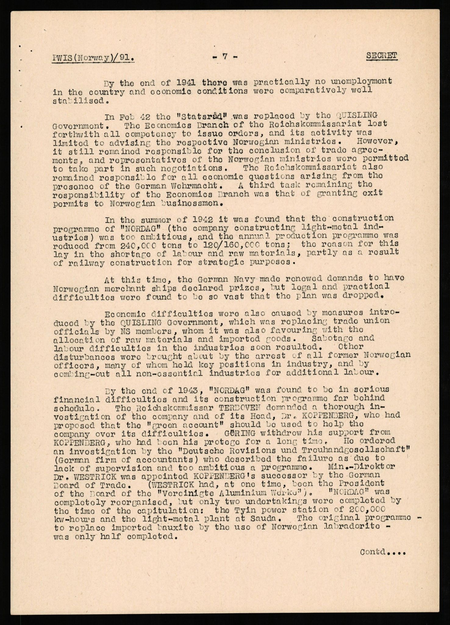 Forsvaret, Forsvarets overkommando II, AV/RA-RAFA-3915/D/Db/L0025: CI Questionaires. Tyske okkupasjonsstyrker i Norge. Tyskere., 1945-1946, p. 87