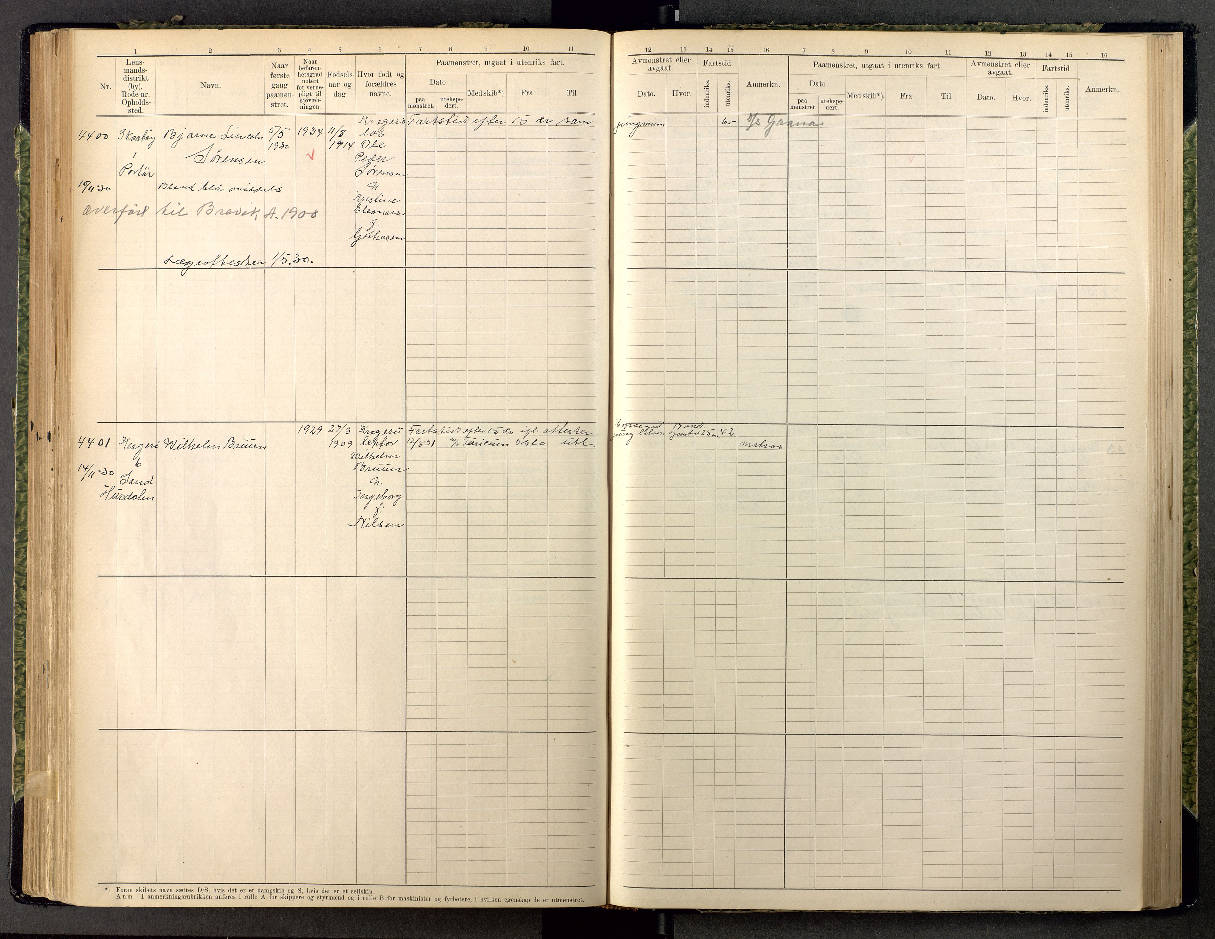 Kragerø innrulleringskontor, AV/SAKO-A-830/F/Fc/L0011: Hovedrulle, 1914-1948, p. 266