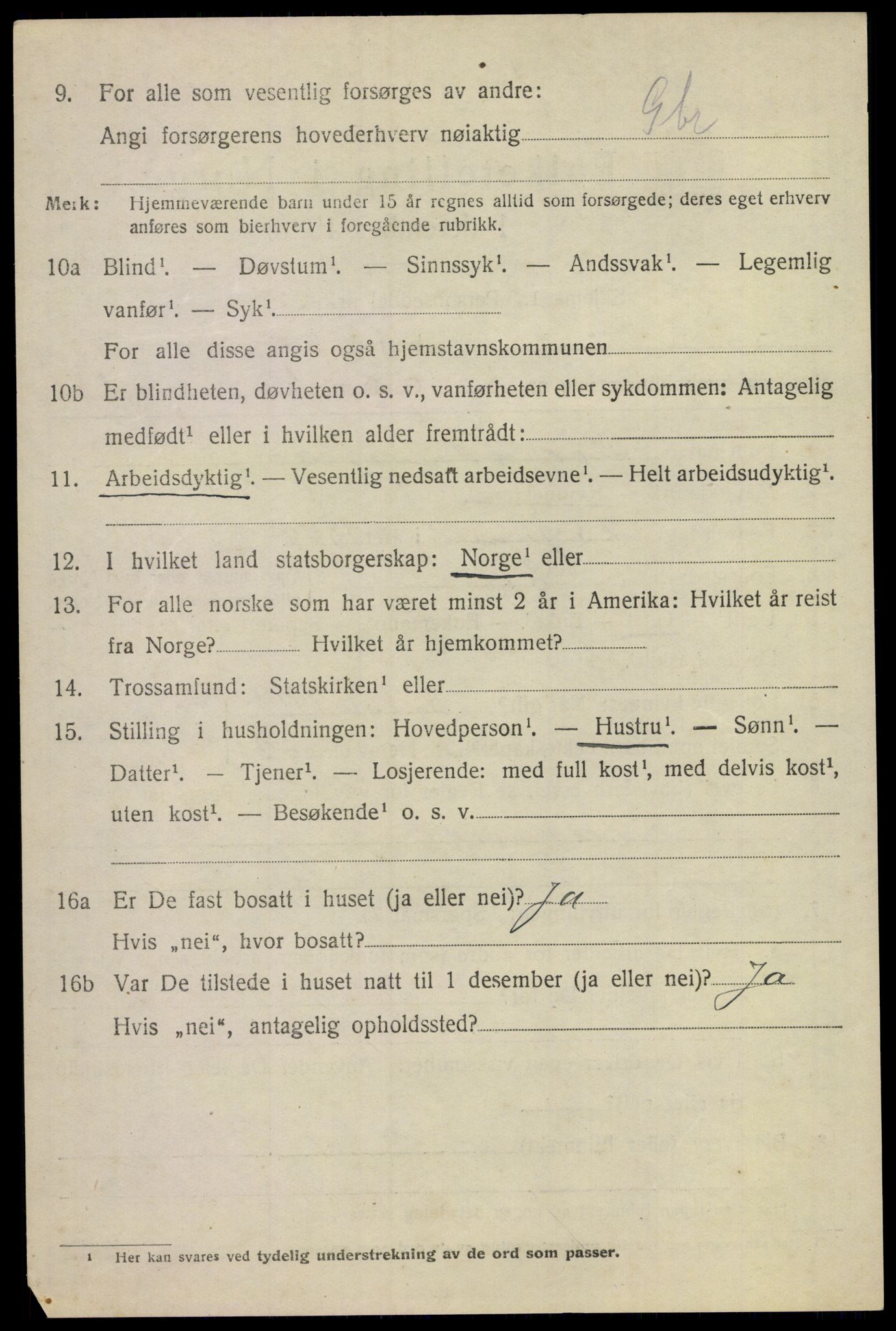 SAKO, 1920 census for Lier, 1920, p. 16151