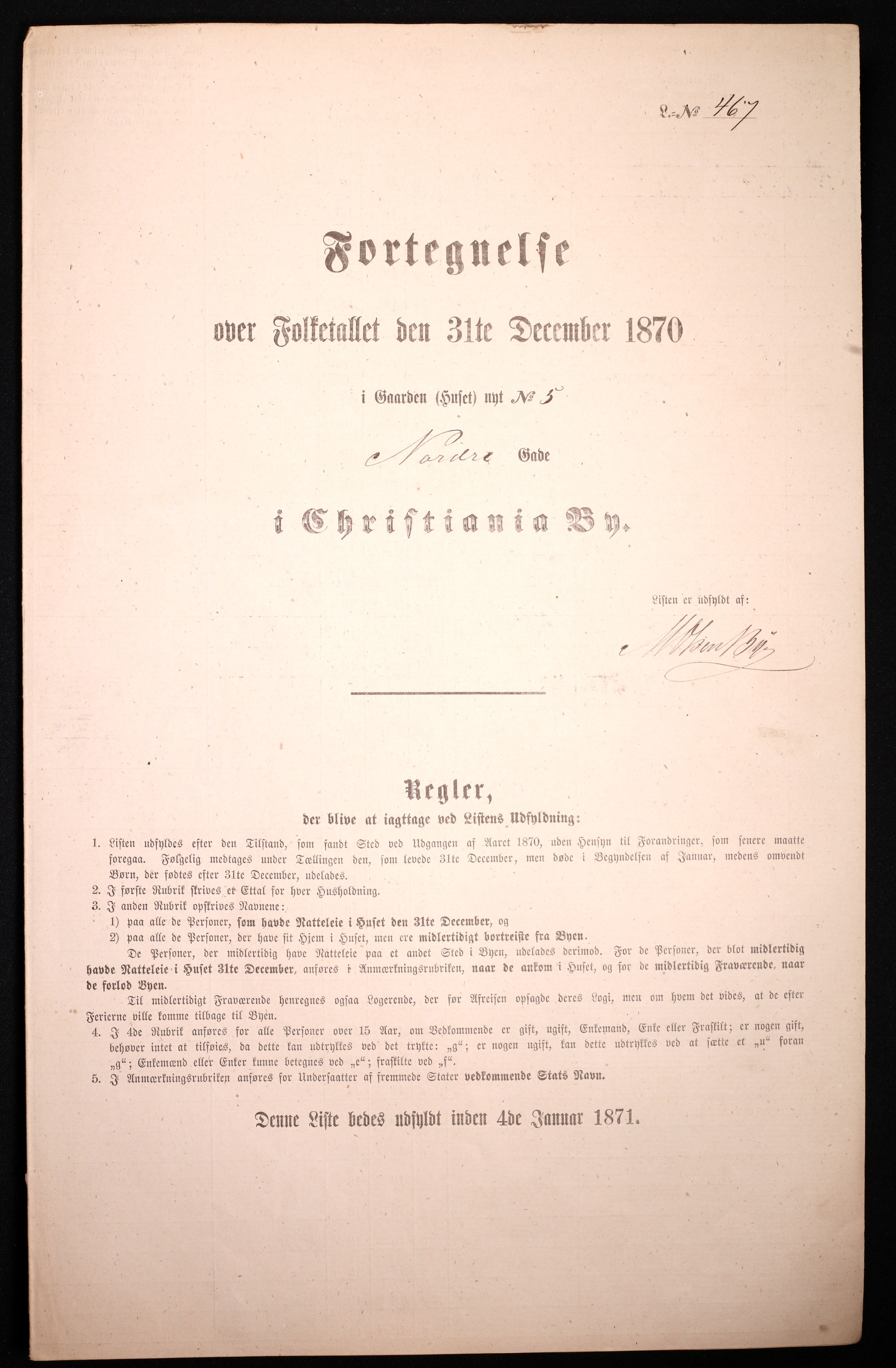 RA, 1870 census for 0301 Kristiania, 1870, p. 2644