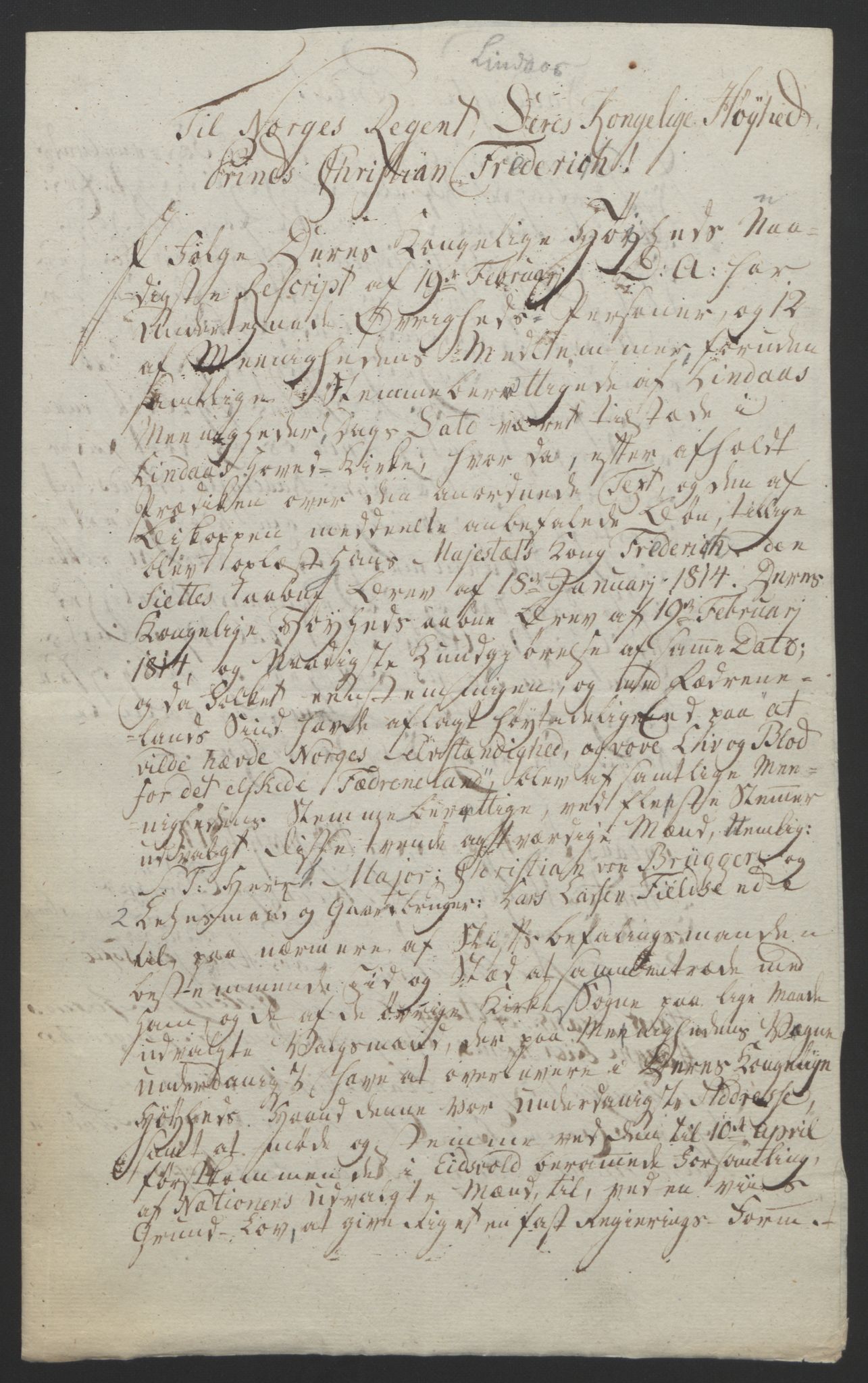 Statsrådssekretariatet, RA/S-1001/D/Db/L0008: Fullmakter for Eidsvollsrepresentantene i 1814. , 1814, p. 289