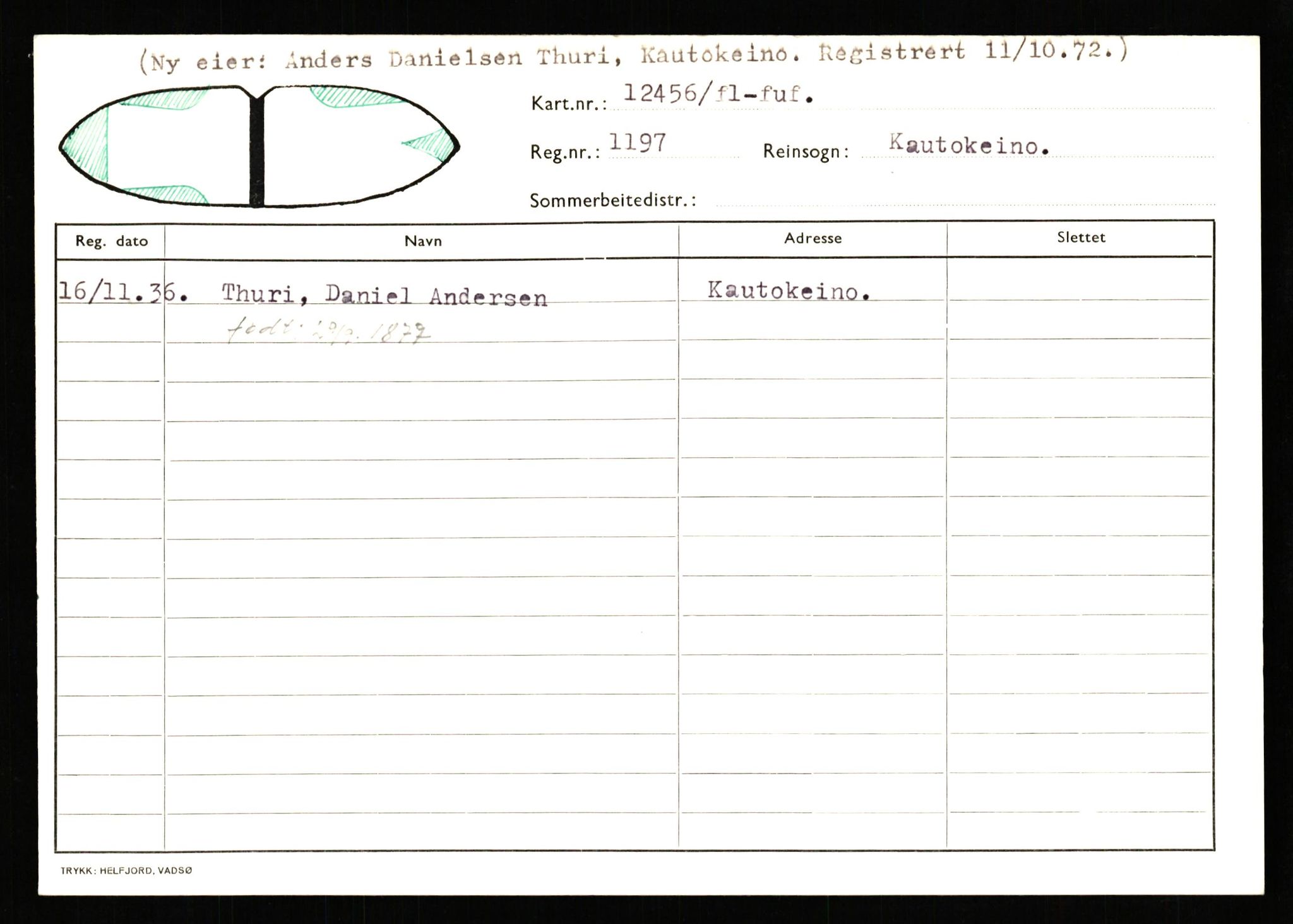 Lappefogden i Finnmark/Reindriftsforvaltningen Øst-Finnmark, AV/SATØ-S-1461/G/Ge/Gea/L0007: Slettede reinmerker: Karasjok, Kautokeino, Polmak og Varanger, 1934-1992, p. 540