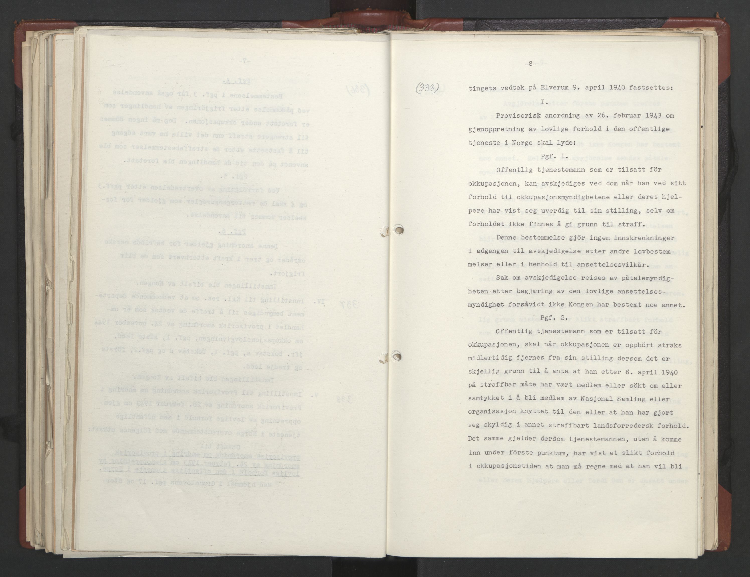 Statsrådssekretariatet, AV/RA-S-1001/A/Ac/L0125: Kgl. res. 21/7-15/12, 1944, p. 186