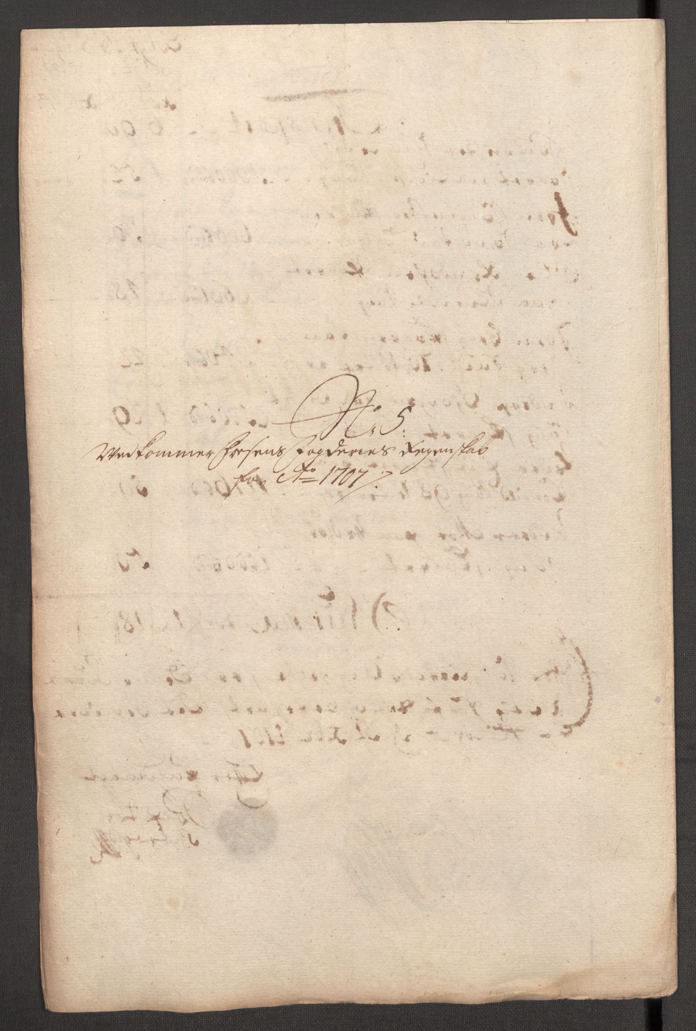 Rentekammeret inntil 1814, Reviderte regnskaper, Fogderegnskap, RA/EA-4092/R57/L3857: Fogderegnskap Fosen, 1706-1707, p. 365