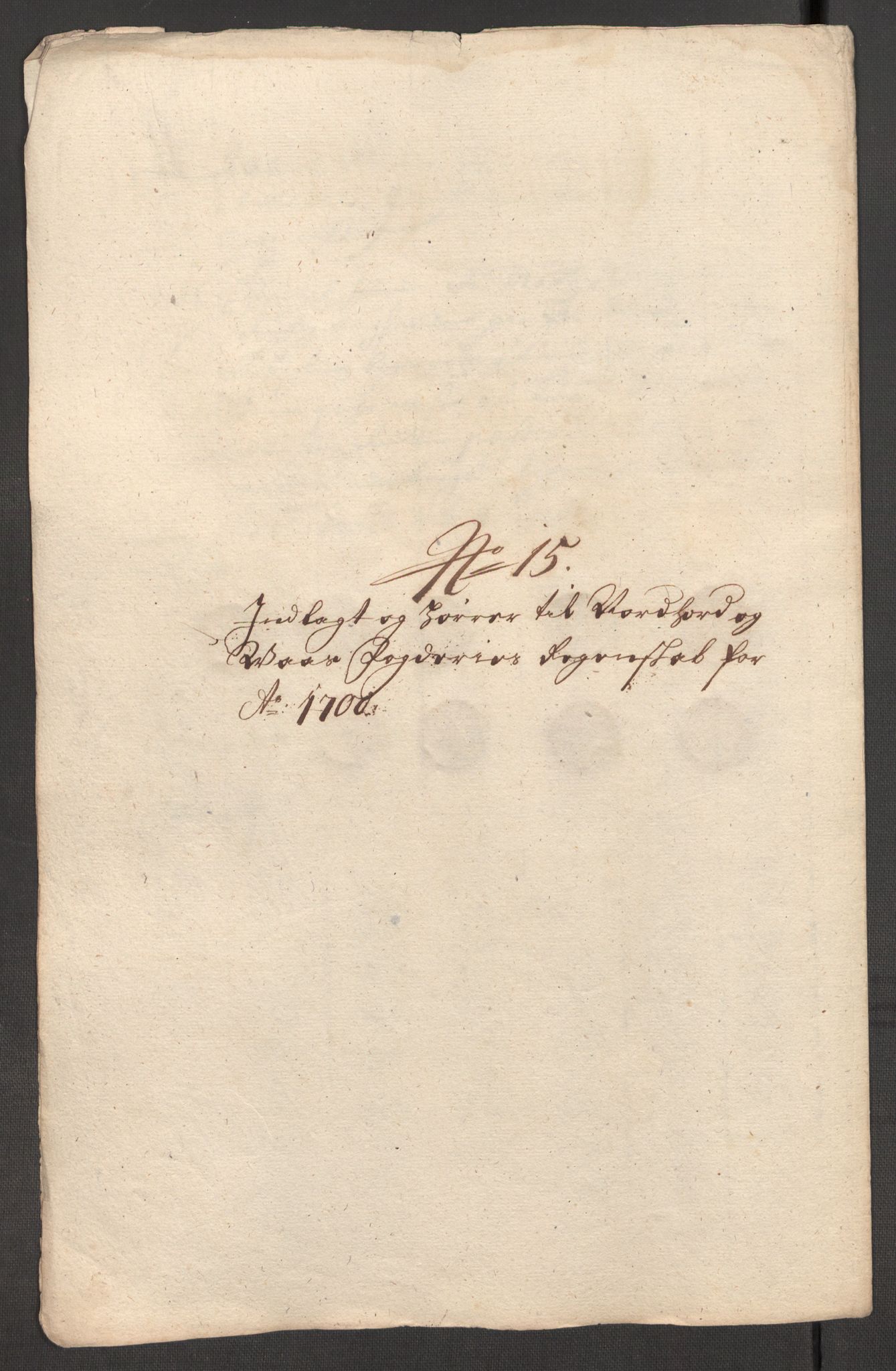 Rentekammeret inntil 1814, Reviderte regnskaper, Fogderegnskap, RA/EA-4092/R51/L3185: Fogderegnskap Nordhordland og Voss, 1700-1701, p. 181