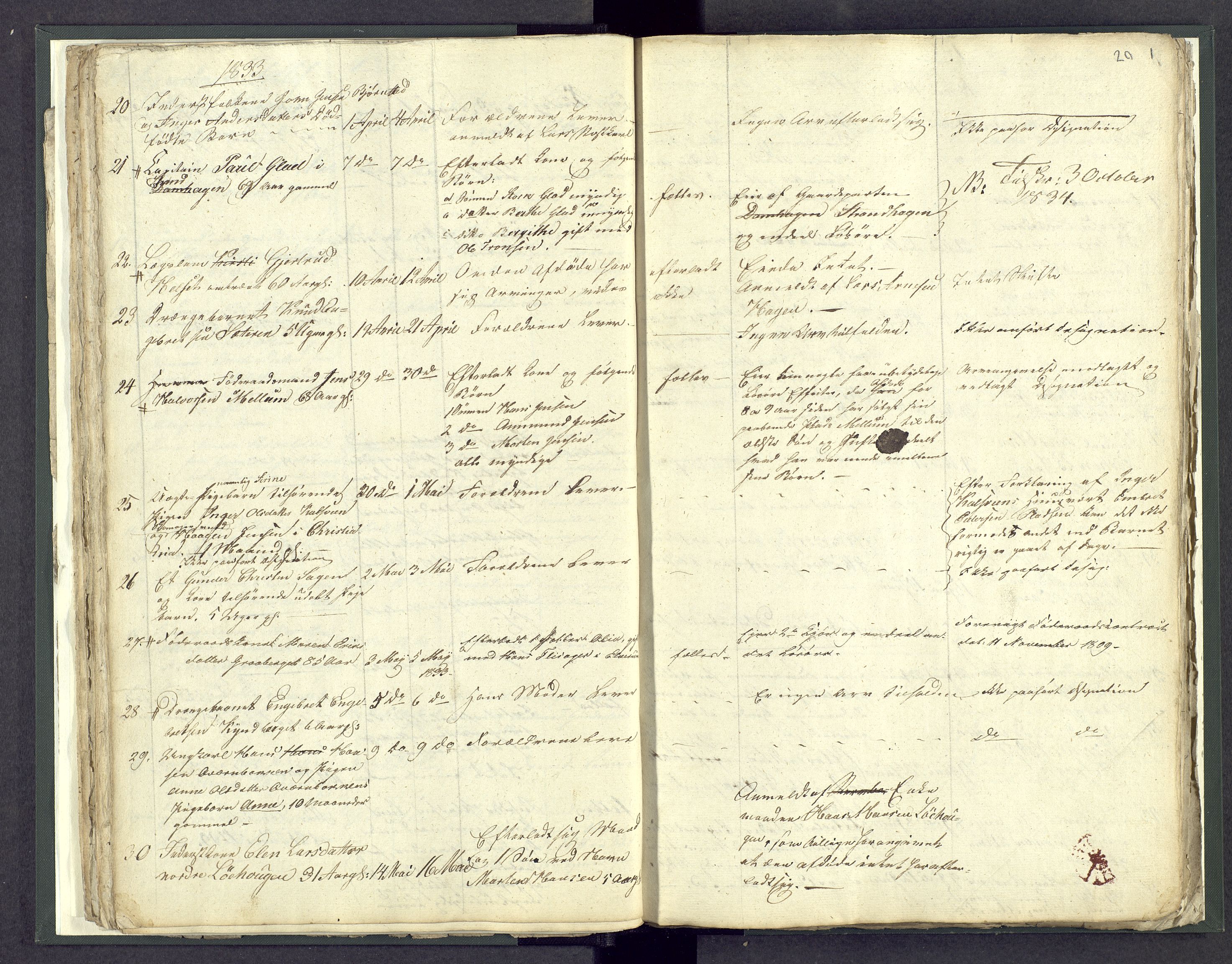 Østerdalen sorenskriveri, AV/SAH-TING-032/J/Jd/L0003: Dødsfallsjournal, 1829-1834, p. 20