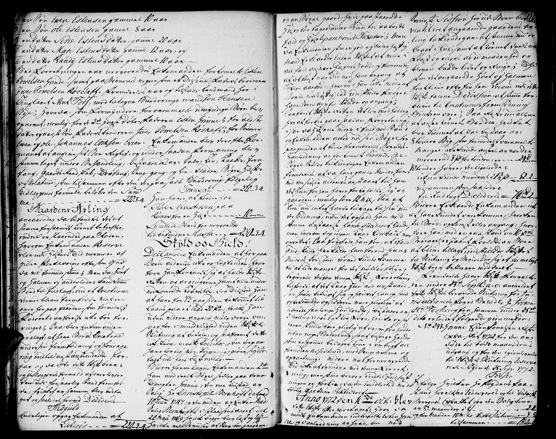 Gauldal sorenskriveri, AV/SAT-A-0014/1/3/3A/L0005: Skifteprotokoll, 1772-1777, p. 25b-26a