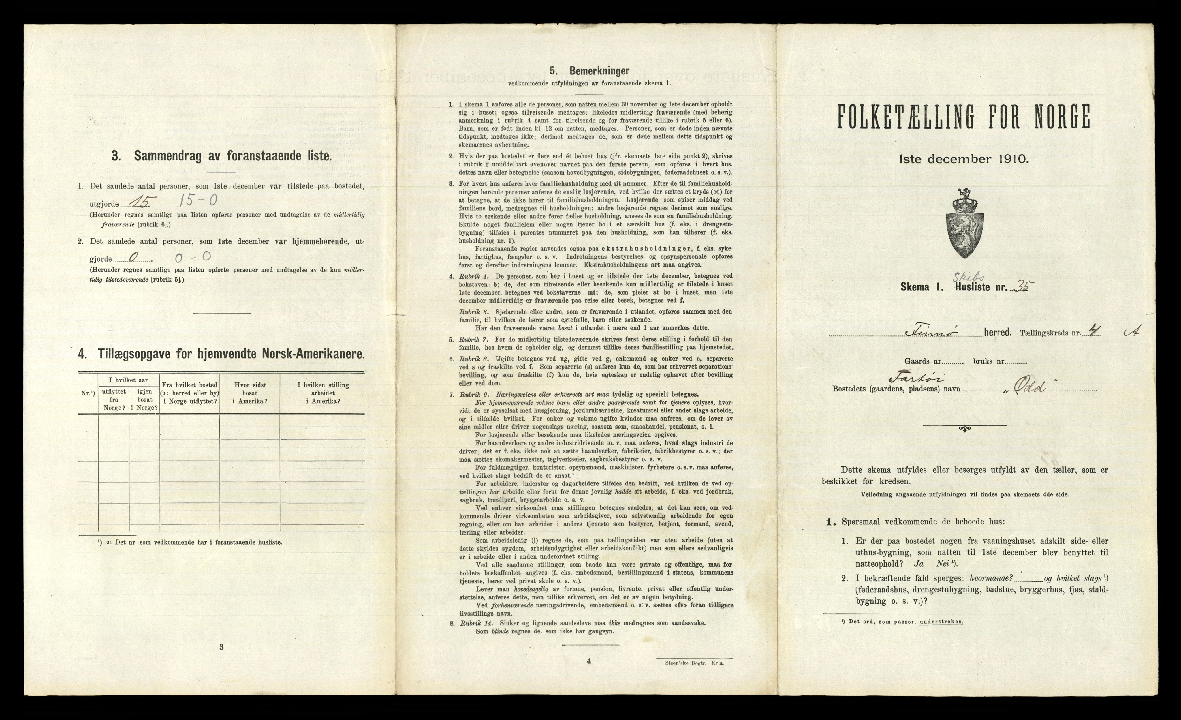 RA, 1910 census for Finnøy, 1910, p. 526