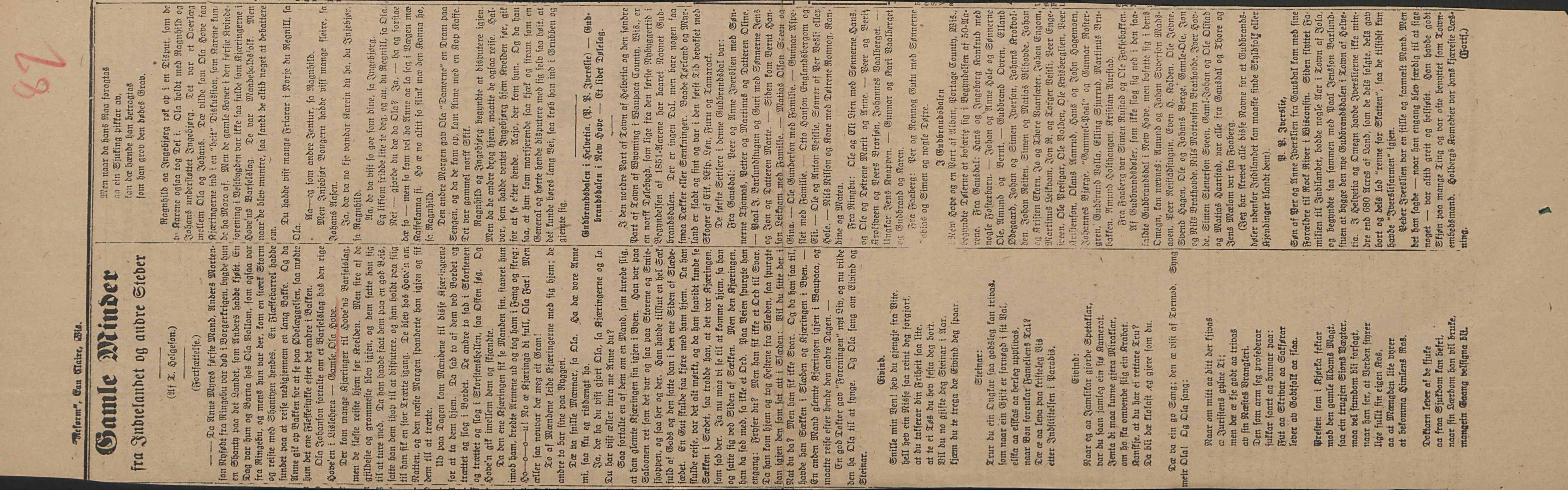 Rikard Berge, TEMU/TGM-A-1003/F/L0016/0023: 529-550 / 550 Slekt- og personalhistorie, om drikkehorn og eventuelt andre gjenstander, 1916-1926, p. 87