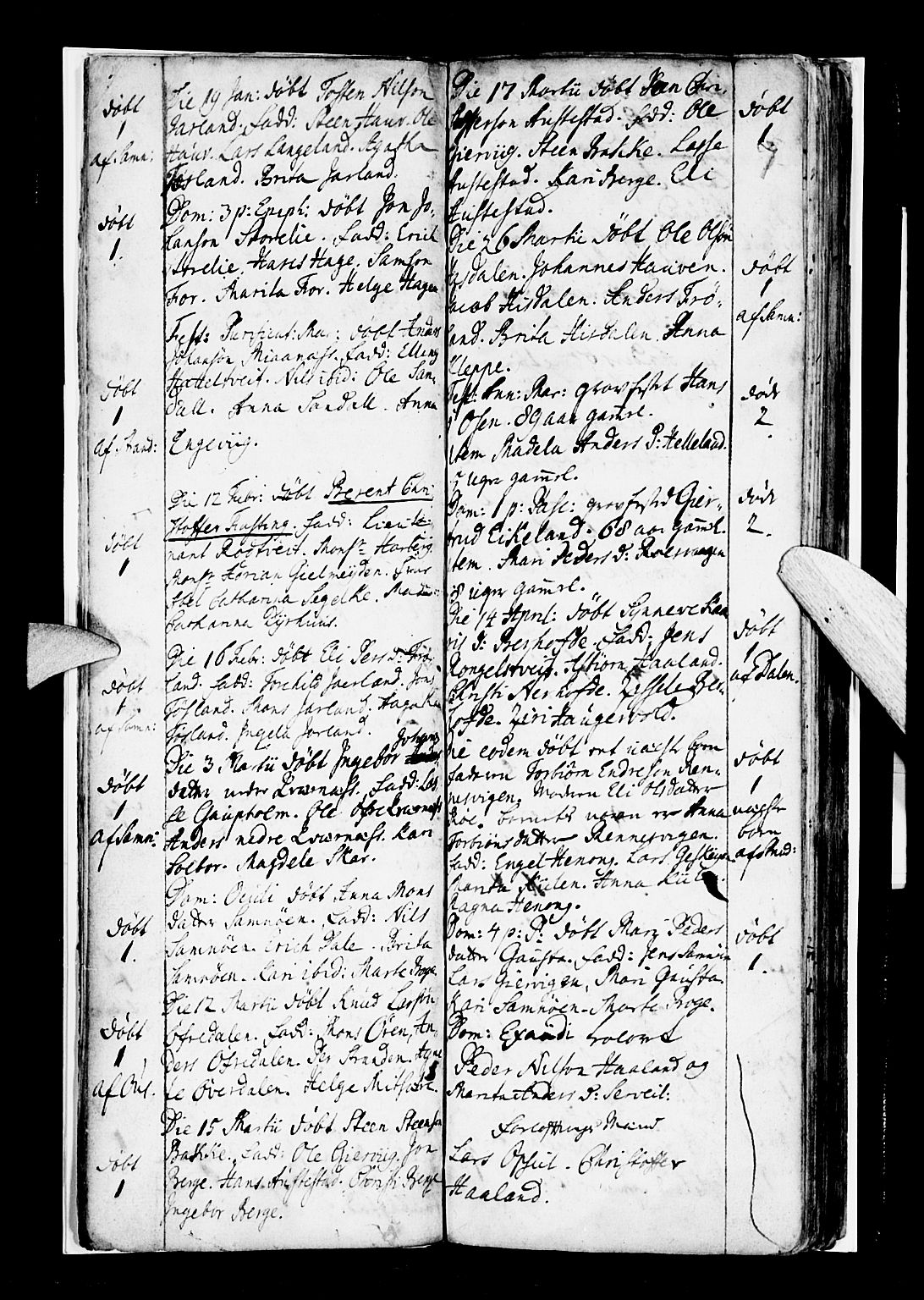 Os sokneprestembete, AV/SAB-A-99929: Parish register (official) no. A 7, 1723-1760, p. 7