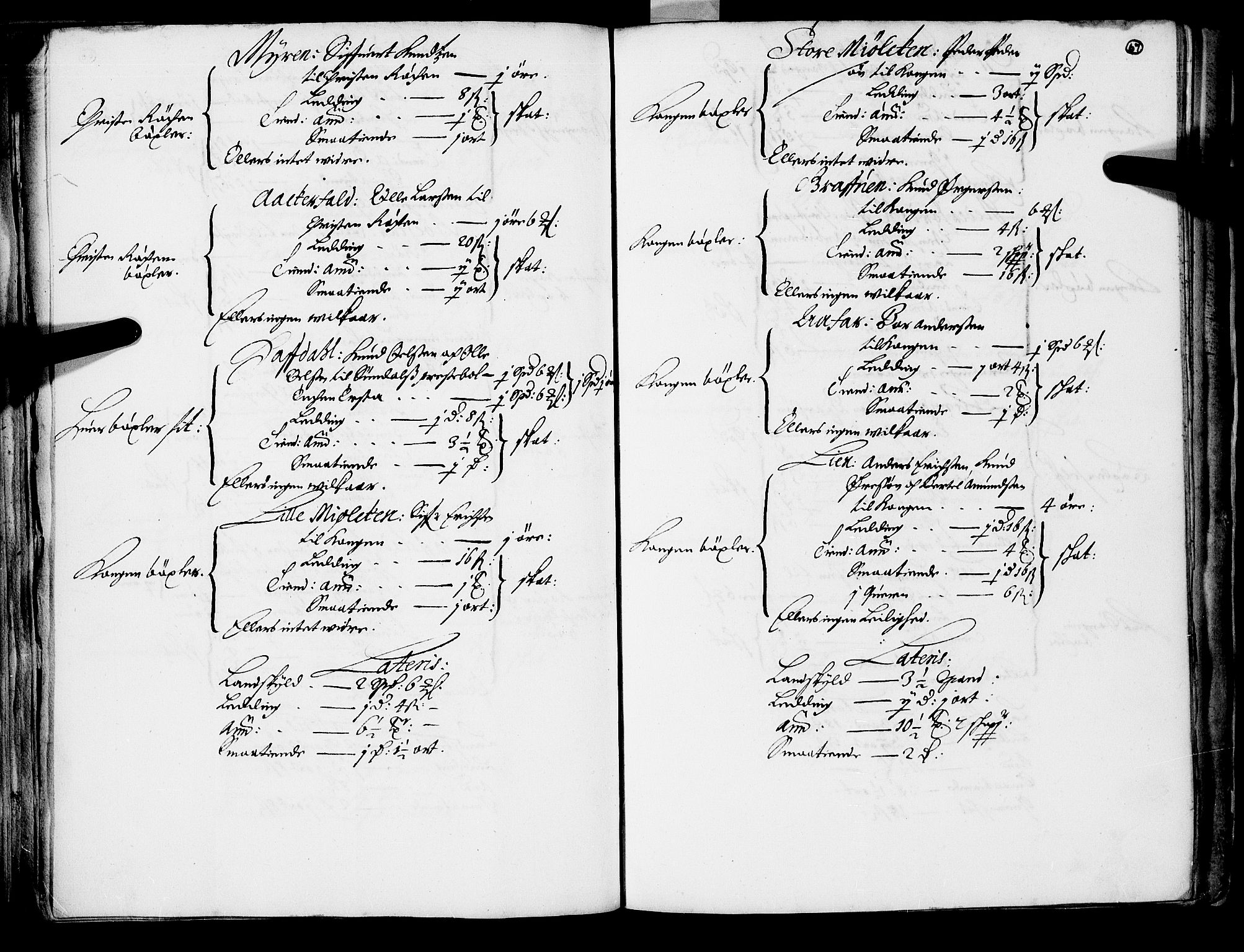 Rentekammeret inntil 1814, Realistisk ordnet avdeling, RA/EA-4070/N/Nb/Nba/L0047: Nordmøre len, 1667, p. 66b-67a