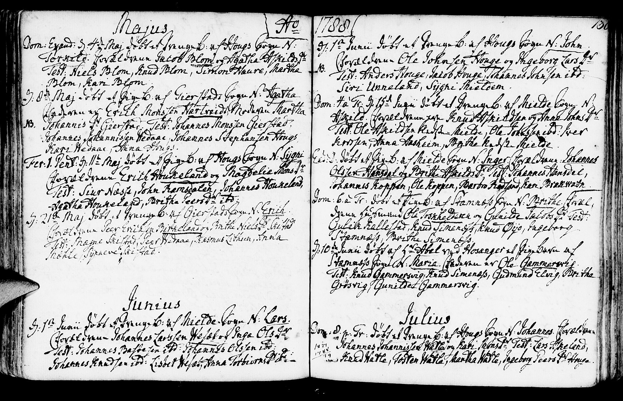 Haus sokneprestembete, AV/SAB-A-75601/H/Haa: Parish register (official) no. A 10, 1782-1796, p. 130