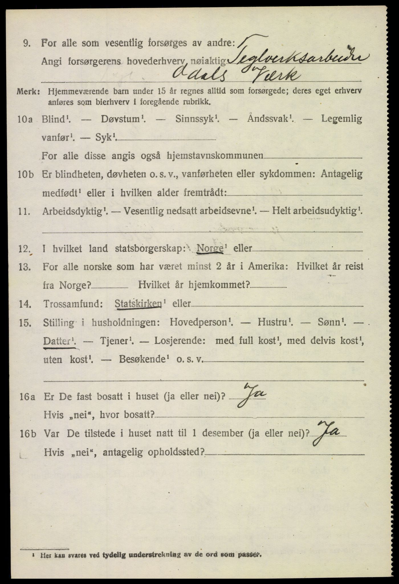 SAH, 1920 census for Sør-Odal, 1920, p. 2984