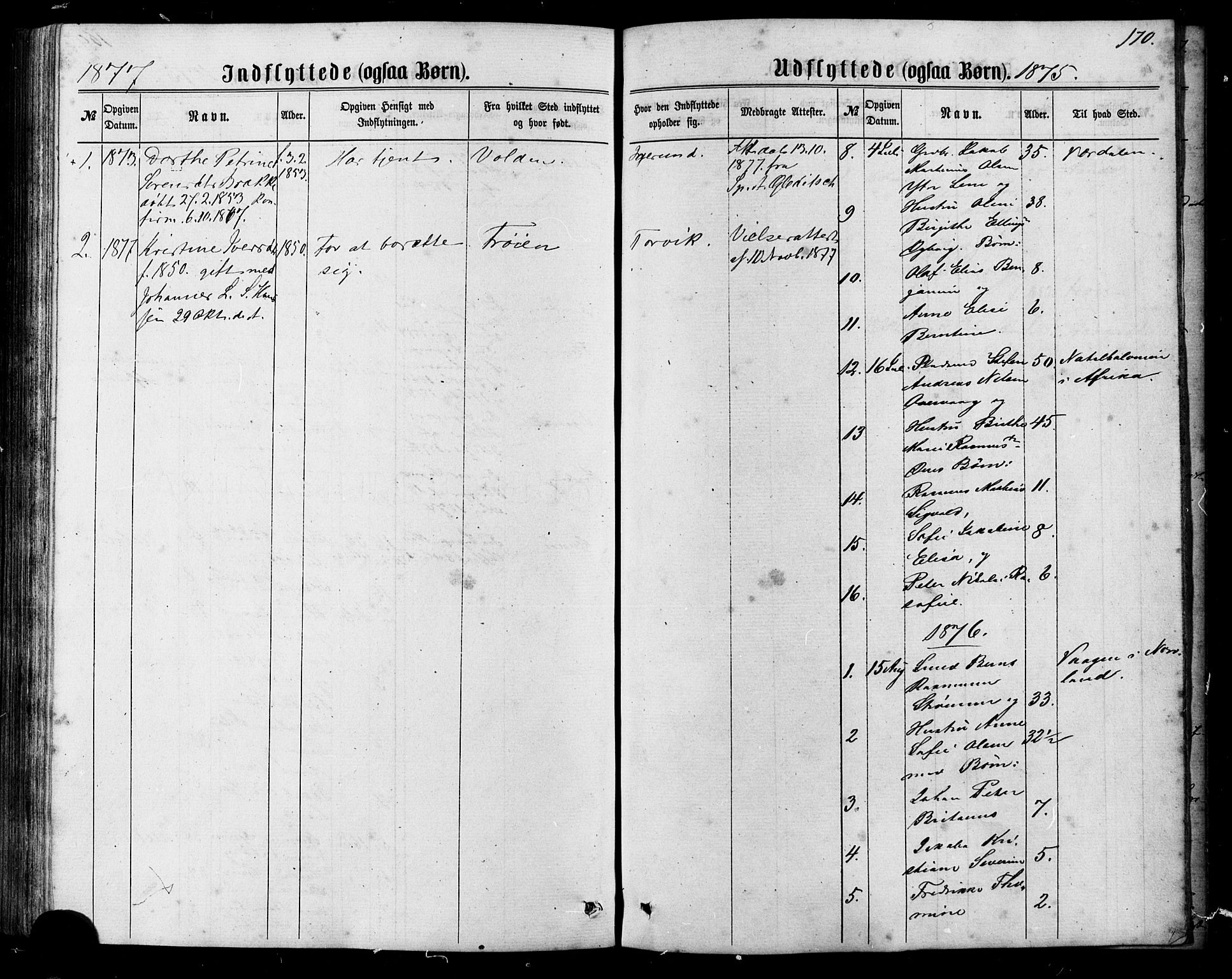 Ministerialprotokoller, klokkerbøker og fødselsregistre - Møre og Romsdal, AV/SAT-A-1454/507/L0071: Parish register (official) no. 507A06, 1863-1878, p. 170