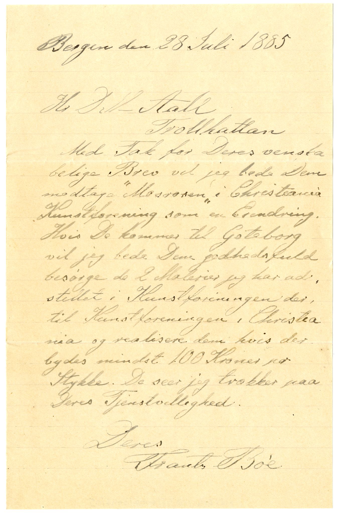 Diderik Maria Aalls brevsamling, NF/Ark-1023/F/L0002: D.M. Aalls brevsamling. B - C, 1799-1889, p. 241