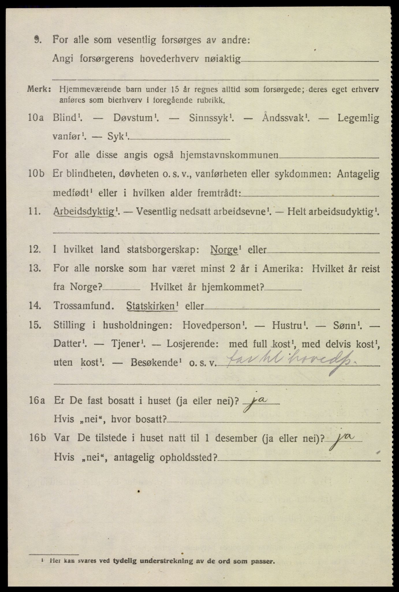 SAK, 1920 census for Åmli, 1920, p. 2904