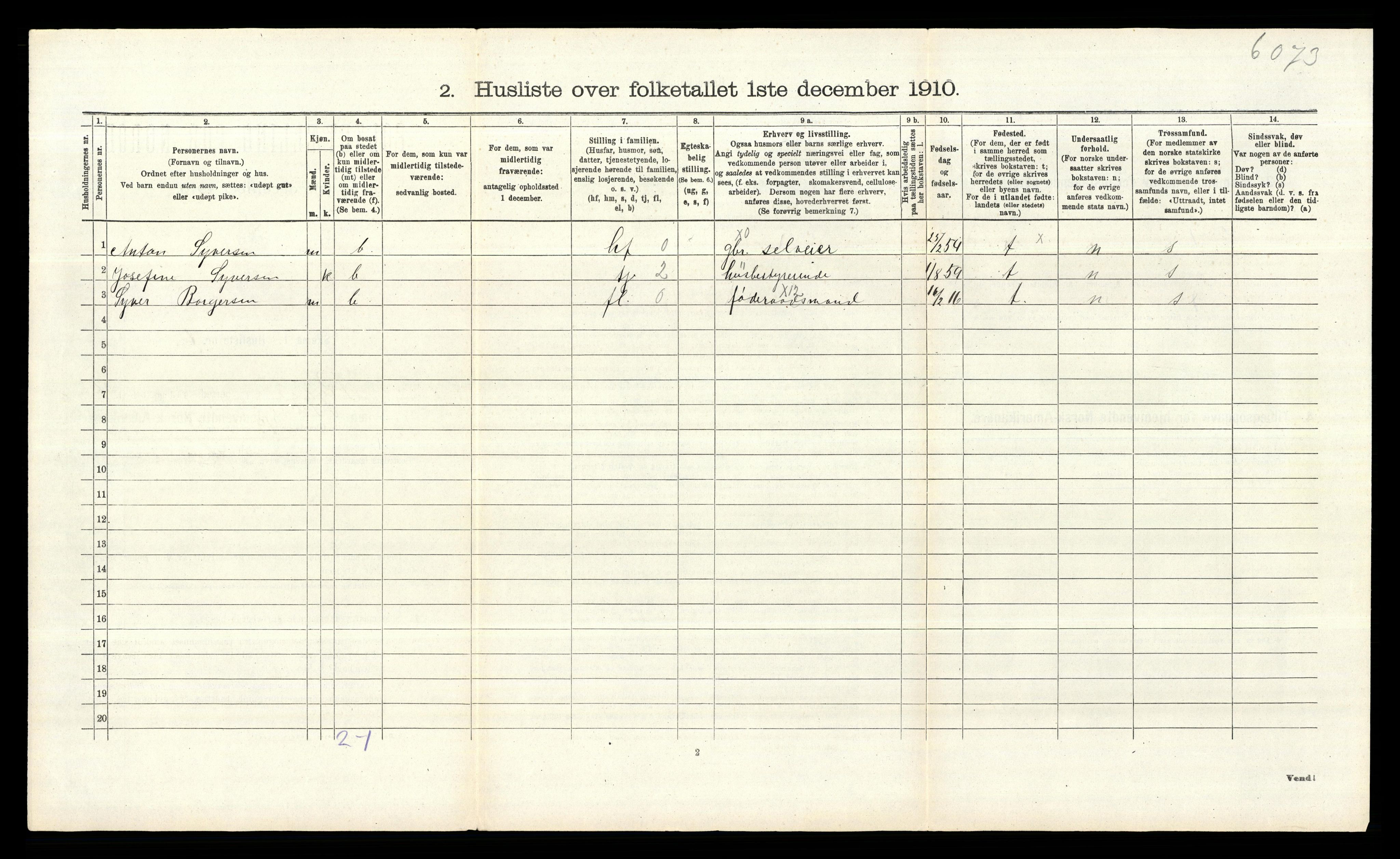 RA, 1910 census for Rygge, 1910, p. 619