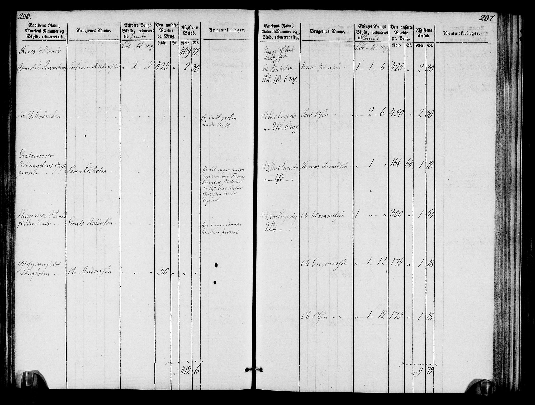 Rentekammeret inntil 1814, Realistisk ordnet avdeling, RA/EA-4070/N/Ne/Nea/L0109: Sunnhordland og Hardanger fogderi. Oppebørselsregister, 1803-1804, p. 106