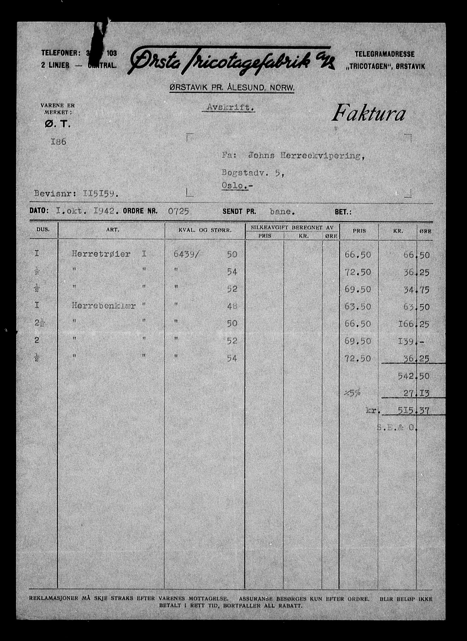 Justisdepartementet, Tilbakeføringskontoret for inndratte formuer, AV/RA-S-1564/H/Hc/Hcc/L0963: --, 1945-1947, p. 37