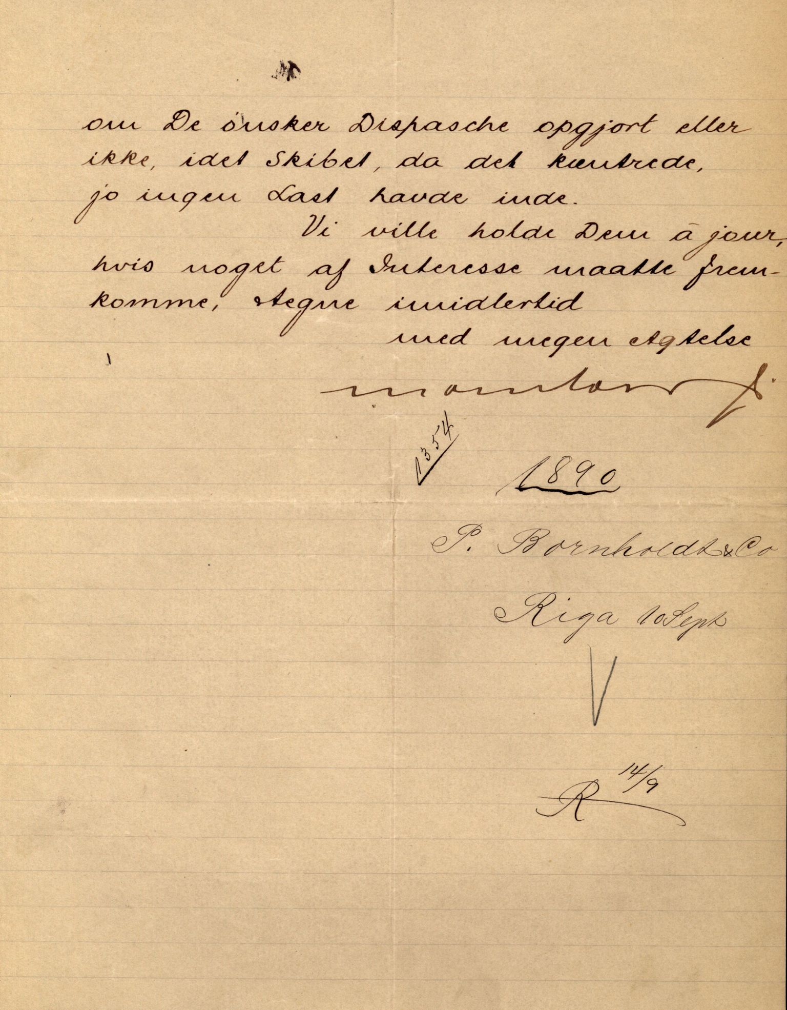 Pa 63 - Østlandske skibsassuranceforening, VEMU/A-1079/G/Ga/L0026/0008: Havaridokumenter / Bernadotte, Bardeu, Augustinus, Atlanta, Arne, 1890, p. 33