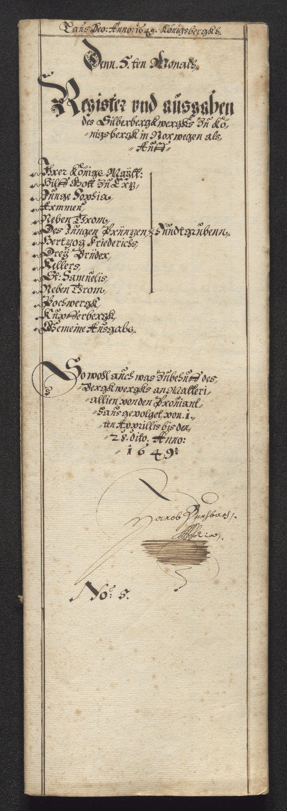 Kongsberg Sølvverk 1623-1816, SAKO/EA-3135/001/D/Dc/Dcd/L0023: Utgiftsregnskap for gruver m.m., 1649, p. 464