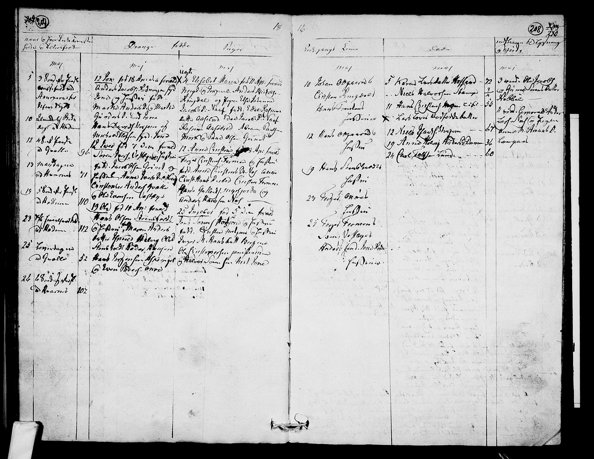 Hedrum kirkebøker, AV/SAKO-A-344/F/Fa/L0003: Parish register (official) no. I 3, 1807-1816, p. 207-208