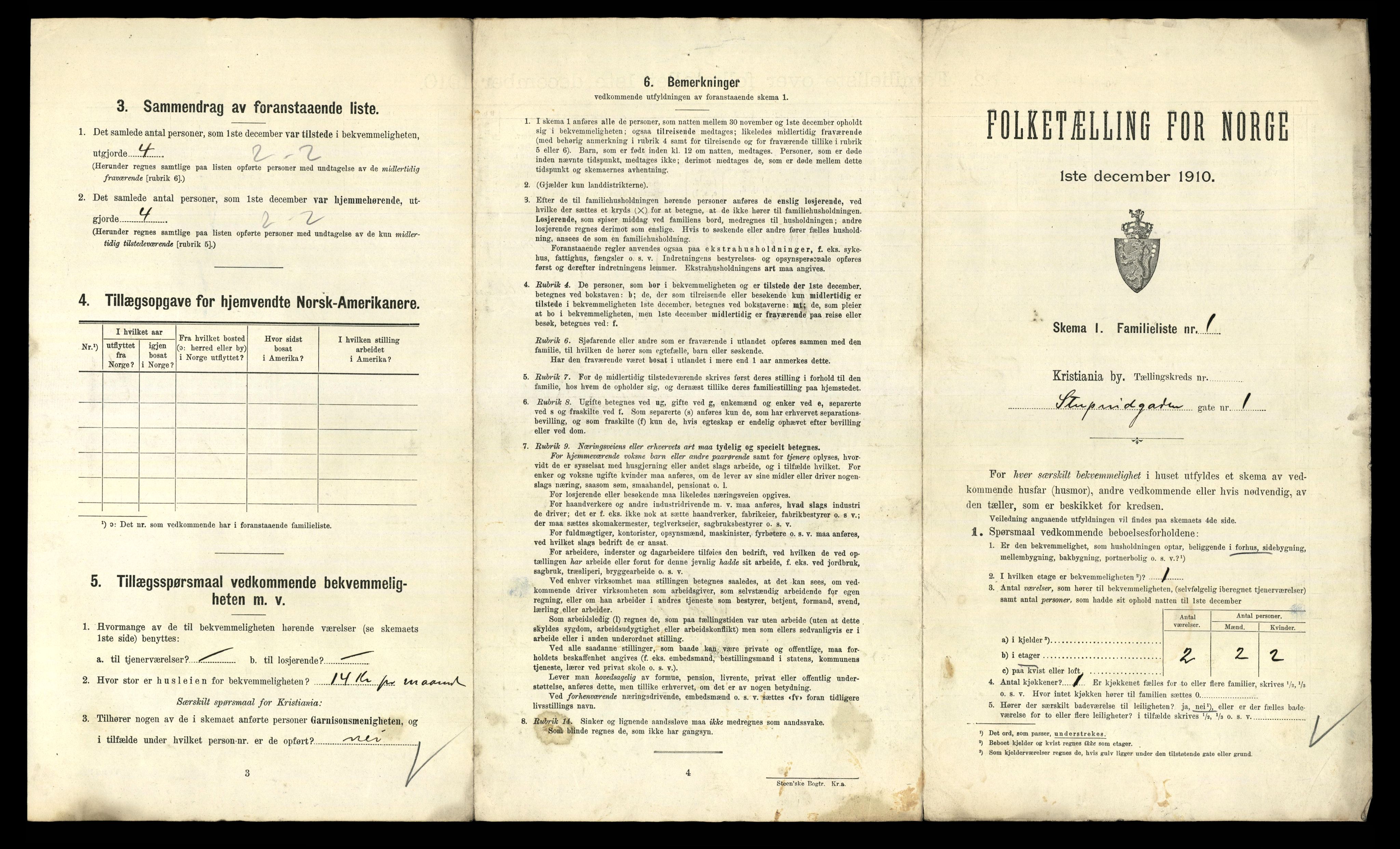 RA, 1910 census for Kristiania, 1910, p. 100365