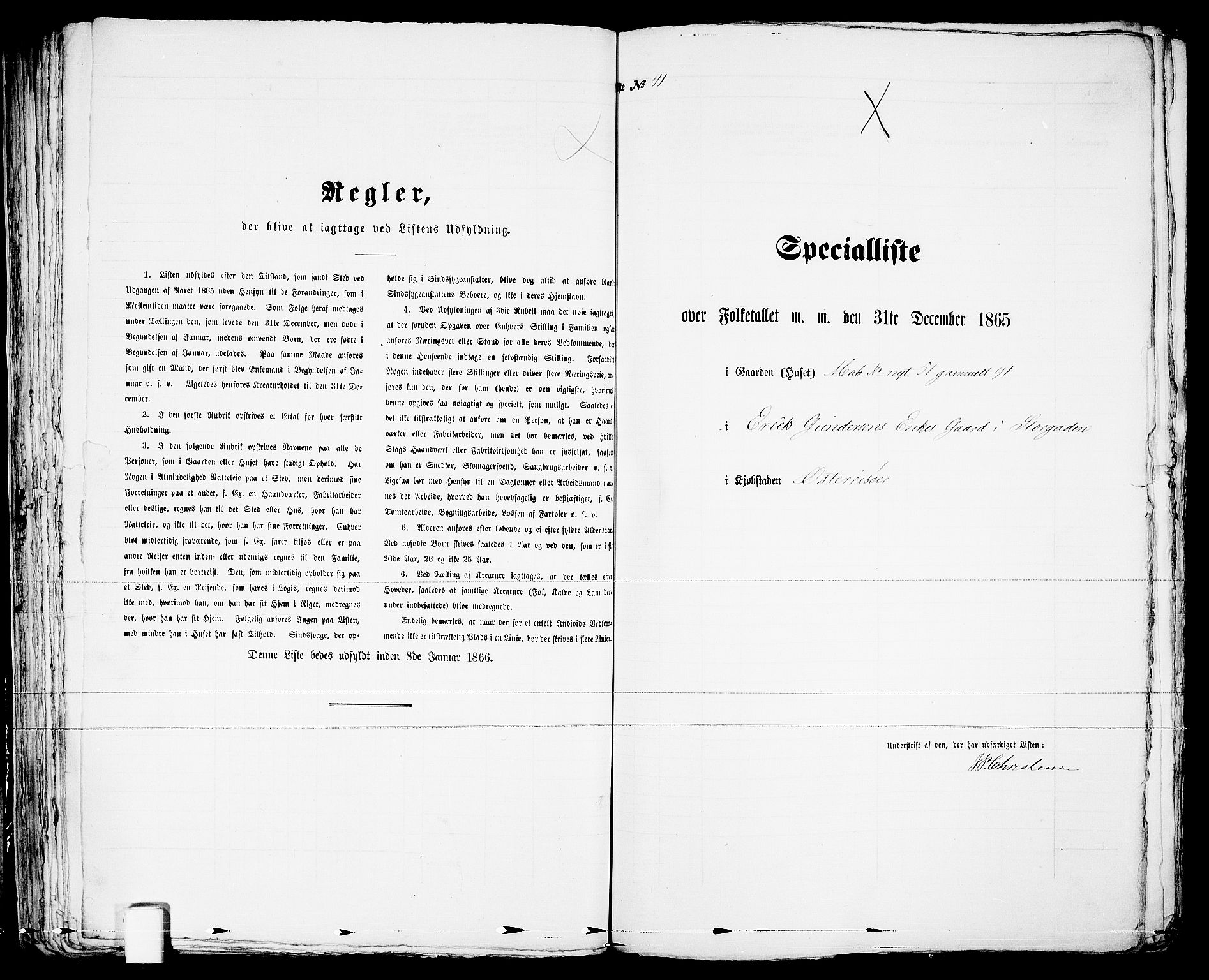 RA, 1865 census for Risør/Risør, 1865, p. 89