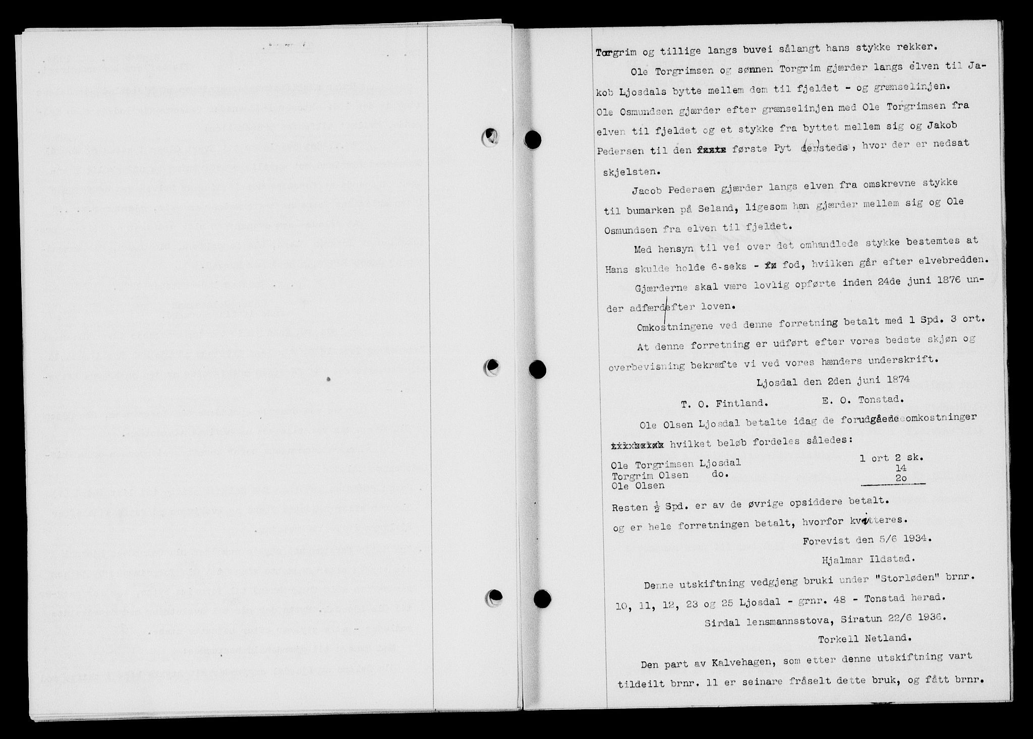 Flekkefjord sorenskriveri, SAK/1221-0001/G/Gb/Gba/L0053: Mortgage book no. A-1, 1936-1937, Diary no: : 363/1936