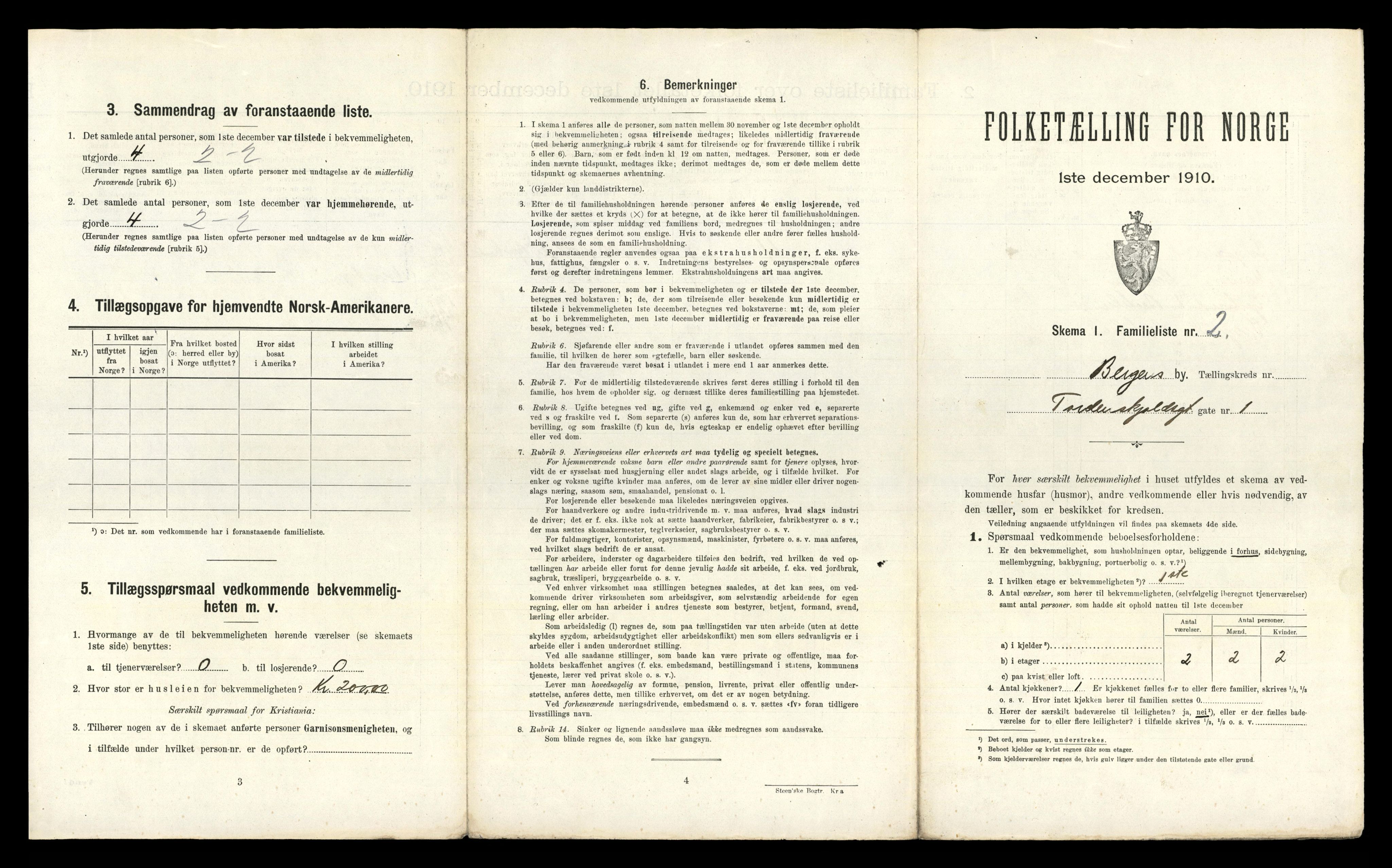 RA, 1910 census for Bergen, 1910, p. 32845