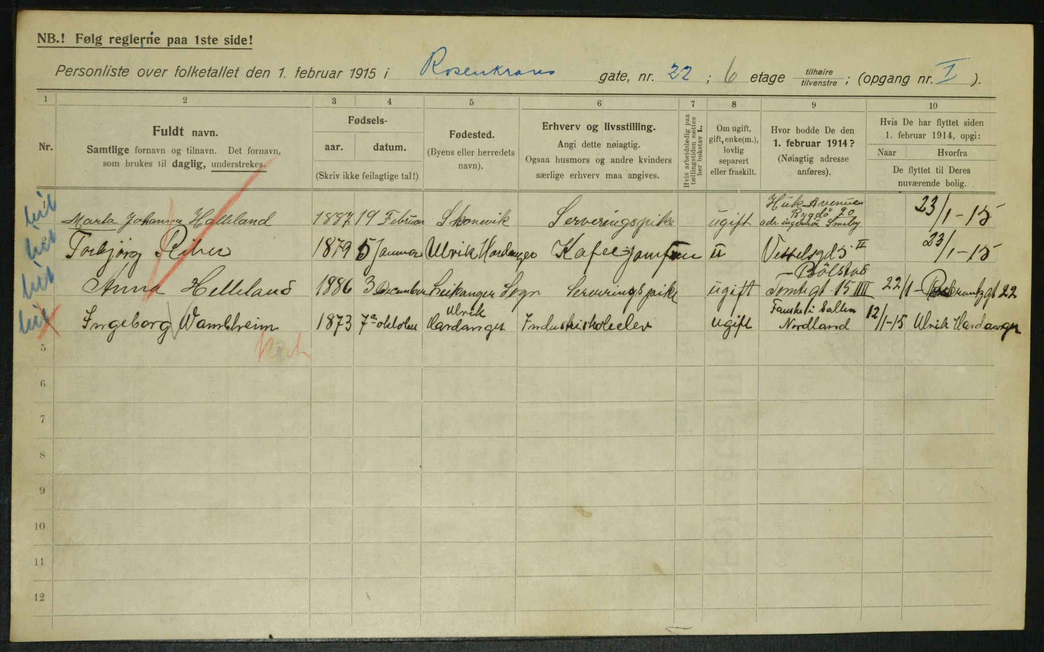 OBA, Municipal Census 1915 for Kristiania, 1915, p. 83702