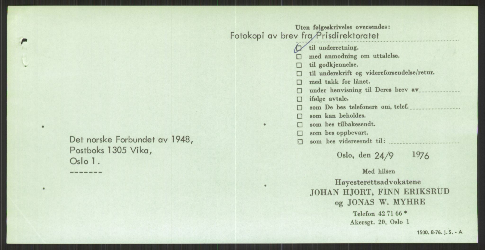 Det Norske Forbundet av 1948/Landsforeningen for Lesbisk og Homofil Frigjøring, AV/RA-PA-1216/D/Dd/L0001: Diskriminering, 1973-1991, p. 765