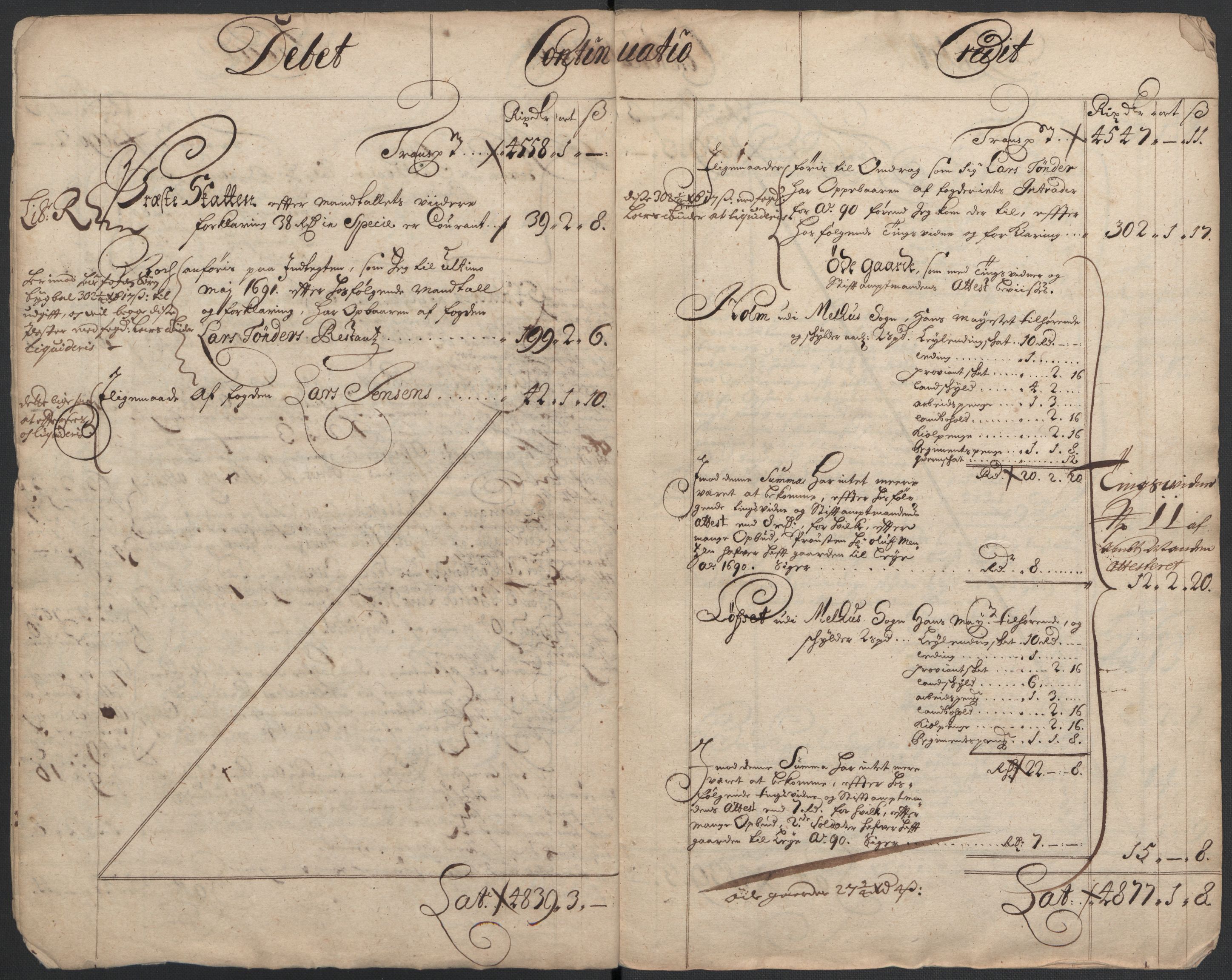 Rentekammeret inntil 1814, Reviderte regnskaper, Fogderegnskap, RA/EA-4092/R59/L3940: Fogderegnskap Gauldal, 1689-1690, p. 186