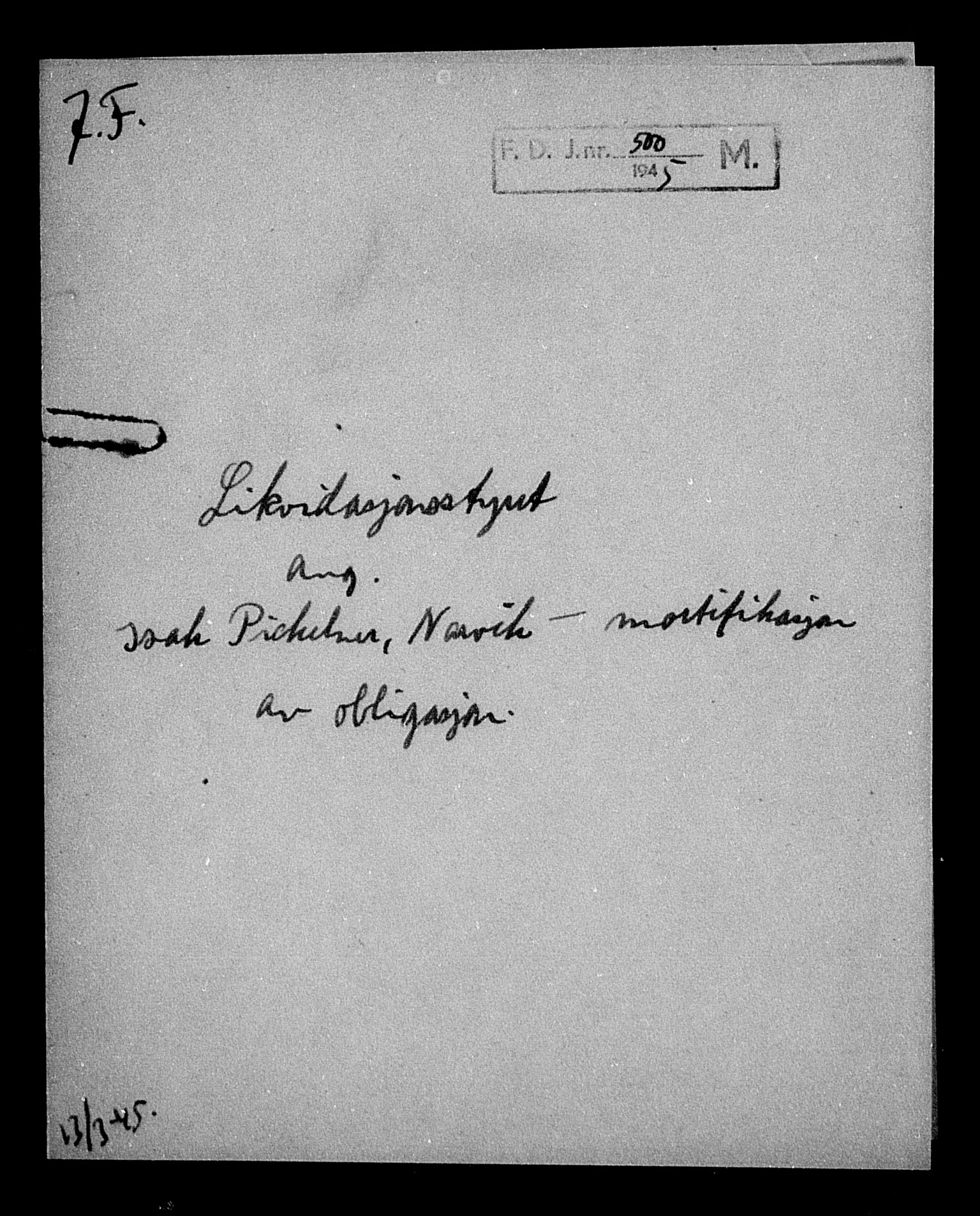 Justisdepartementet, Tilbakeføringskontoret for inndratte formuer, AV/RA-S-1564/H/Hc/Hcb/L0915: --, 1945-1947, p. 220