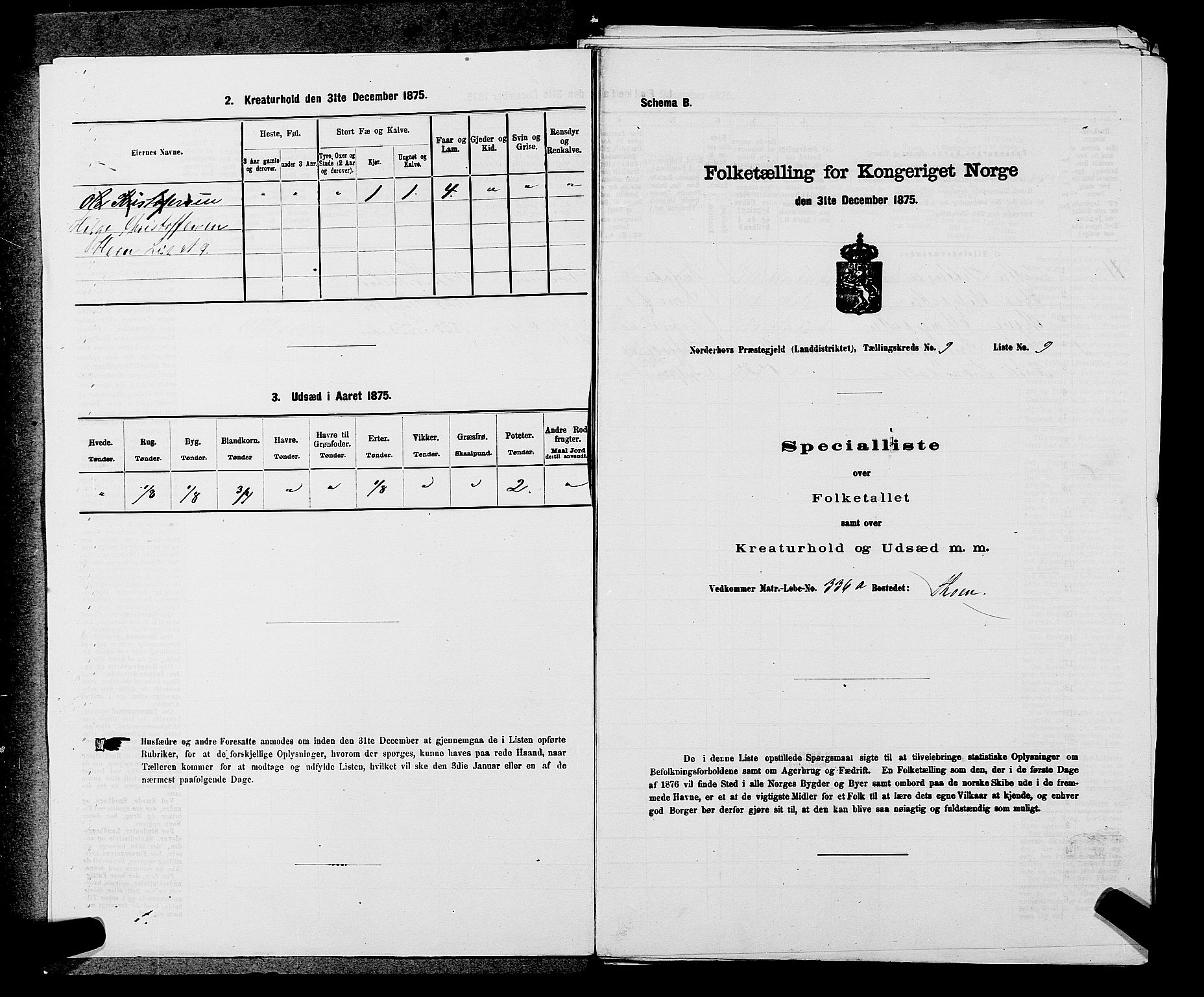 SAKO, 1875 census for 0613L Norderhov/Norderhov, Haug og Lunder, 1875, p. 1691