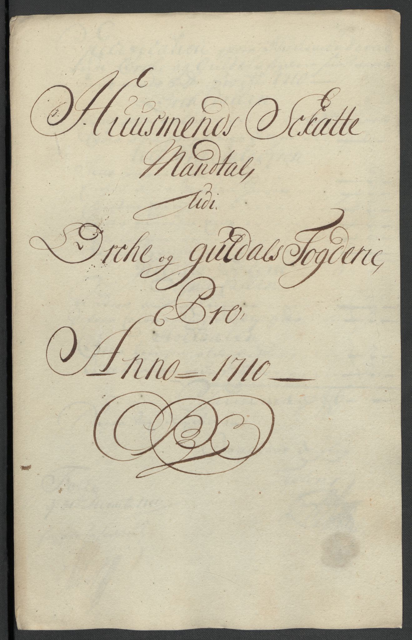 Rentekammeret inntil 1814, Reviderte regnskaper, Fogderegnskap, RA/EA-4092/R60/L3960: Fogderegnskap Orkdal og Gauldal, 1710, p. 128