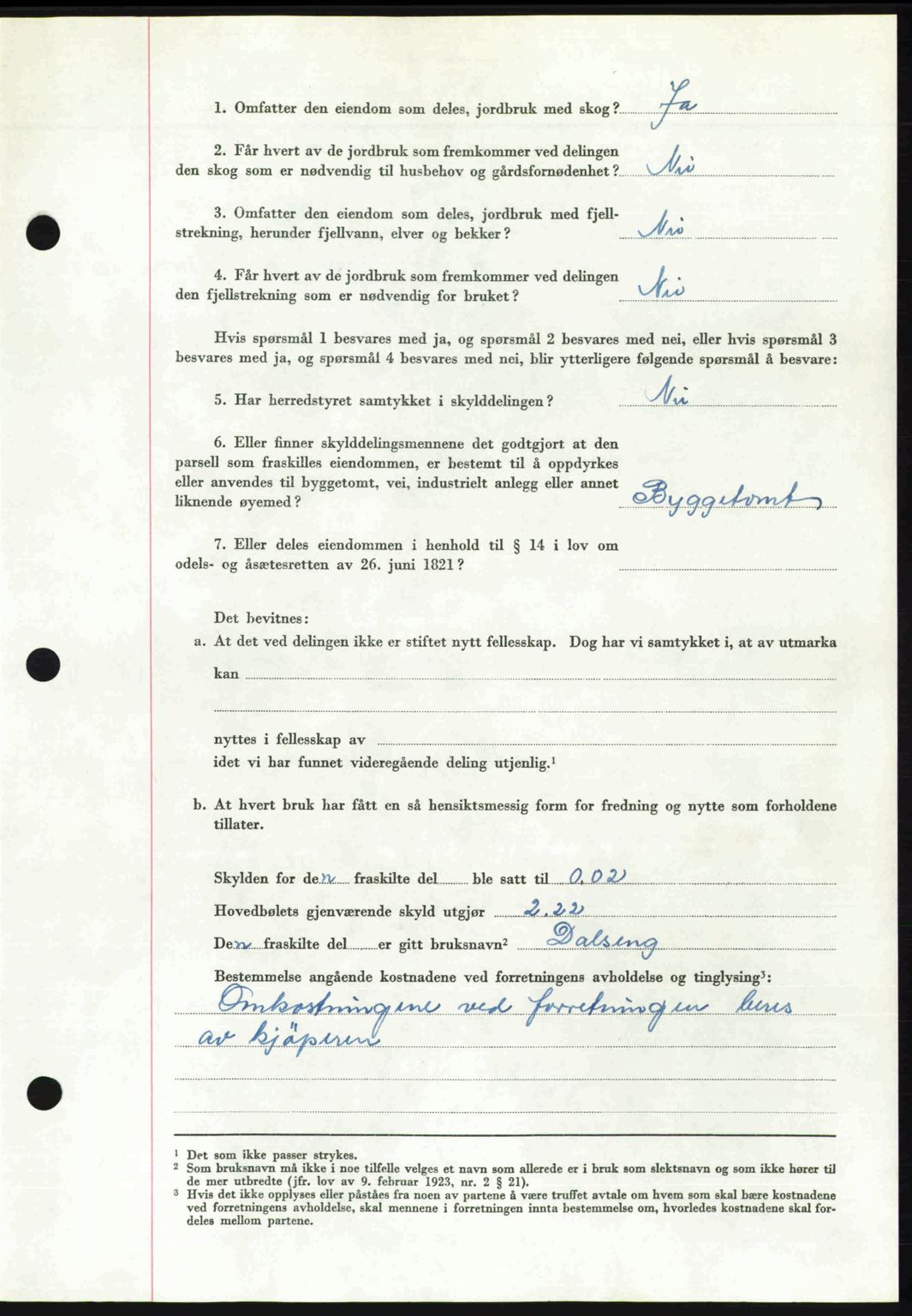 Romsdal sorenskriveri, AV/SAT-A-4149/1/2/2C: Mortgage book no. A31, 1949-1949, Diary no: : 3073/1949