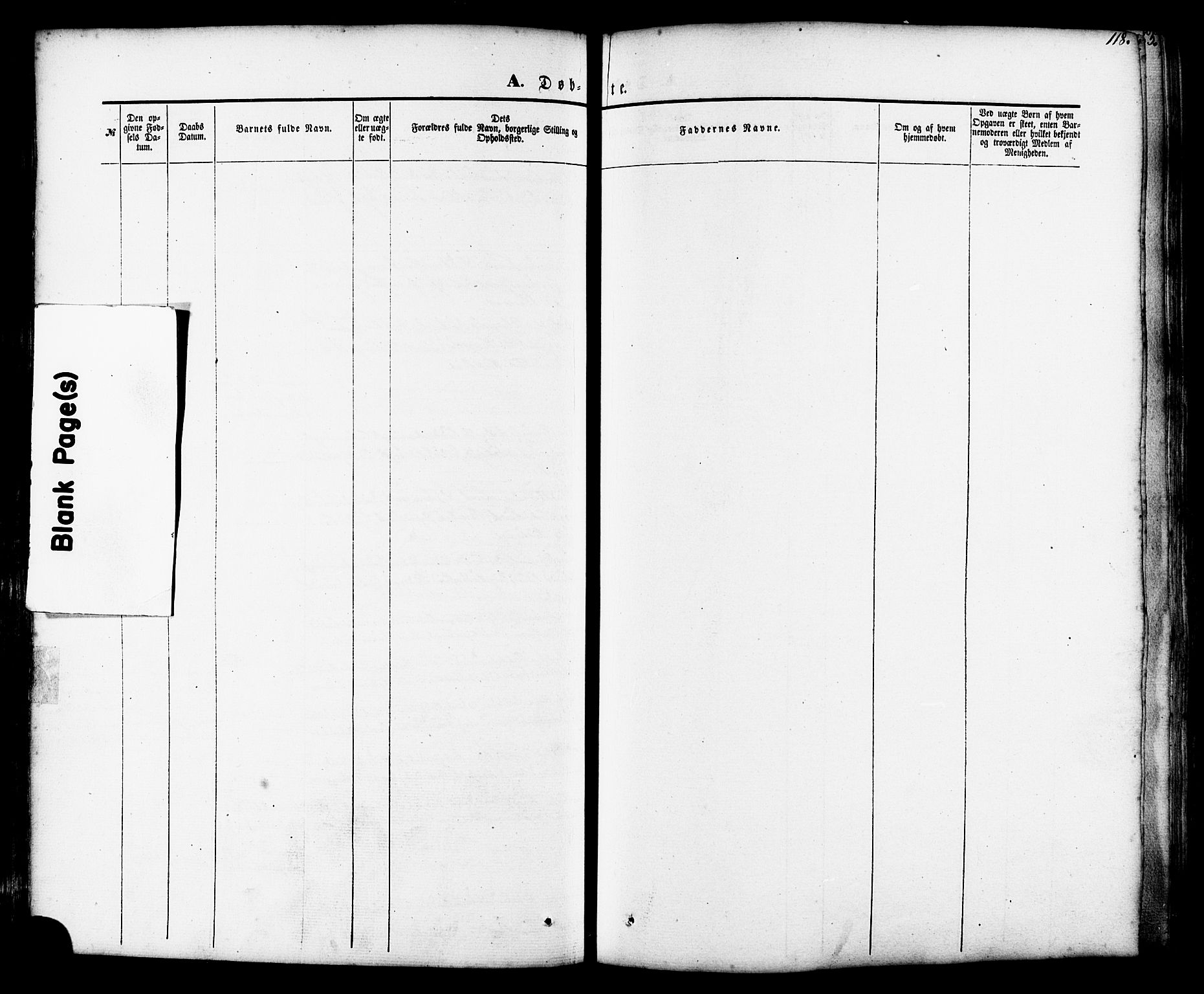 Ministerialprotokoller, klokkerbøker og fødselsregistre - Møre og Romsdal, SAT/A-1454/539/L0529: Parish register (official) no. 539A02, 1848-1872, p. 118