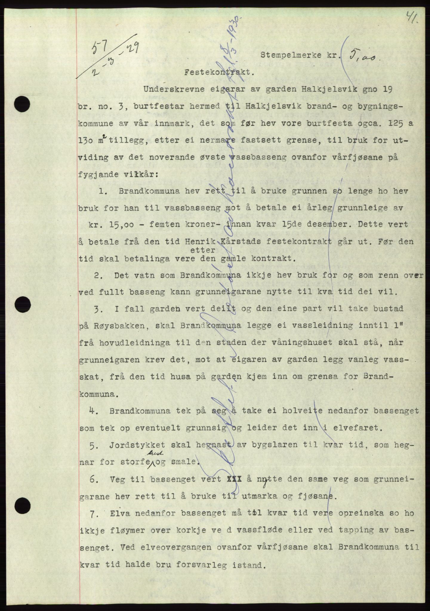 Søre Sunnmøre sorenskriveri, AV/SAT-A-4122/1/2/2C/L0049: Mortgage book no. 43, 1929-1929, Deed date: 02.03.1929