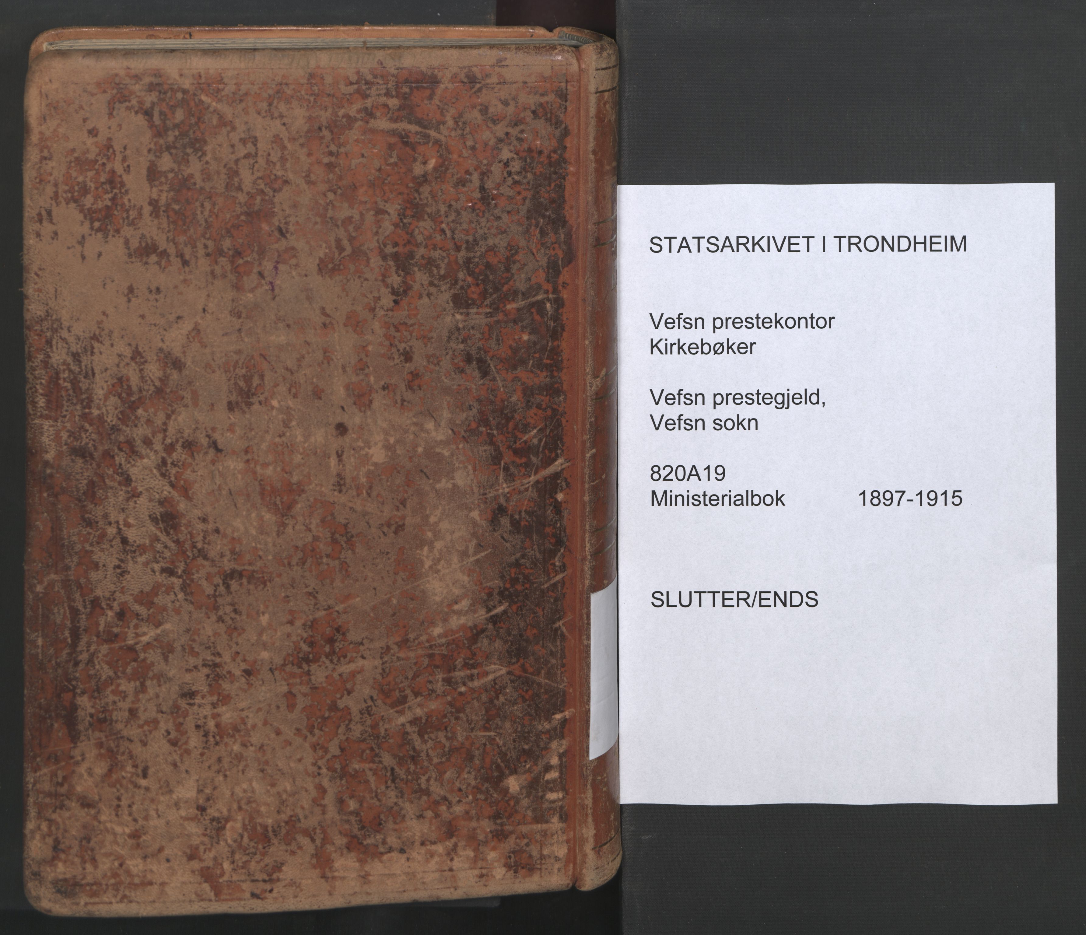 Ministerialprotokoller, klokkerbøker og fødselsregistre - Nordland, AV/SAT-A-1459/820/L0298: Parish register (official) no. 820A19, 1897-1915