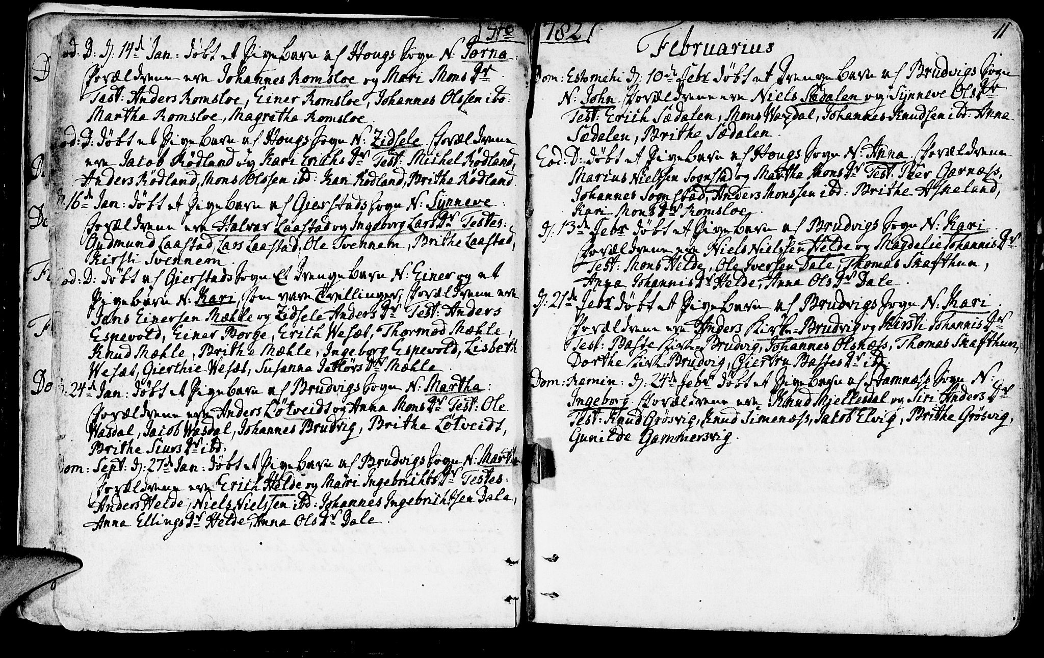 Haus sokneprestembete, SAB/A-75601/H/Haa: Parish register (official) no. A 10, 1782-1796, p. 11