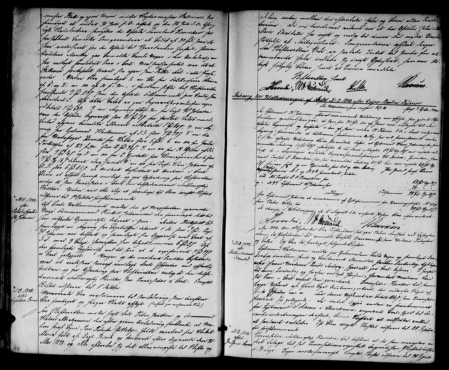 Kristiansand byrett, AV/SAK-1223-0001/H/Hc/L0023: Skifteprotokoll nr. 19, 1842-1845, p. 25b-26a