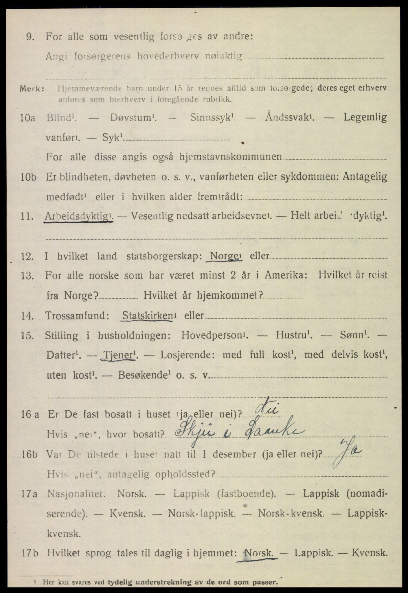 SAT, 1920 census for Lånke, 1920, p. 1763