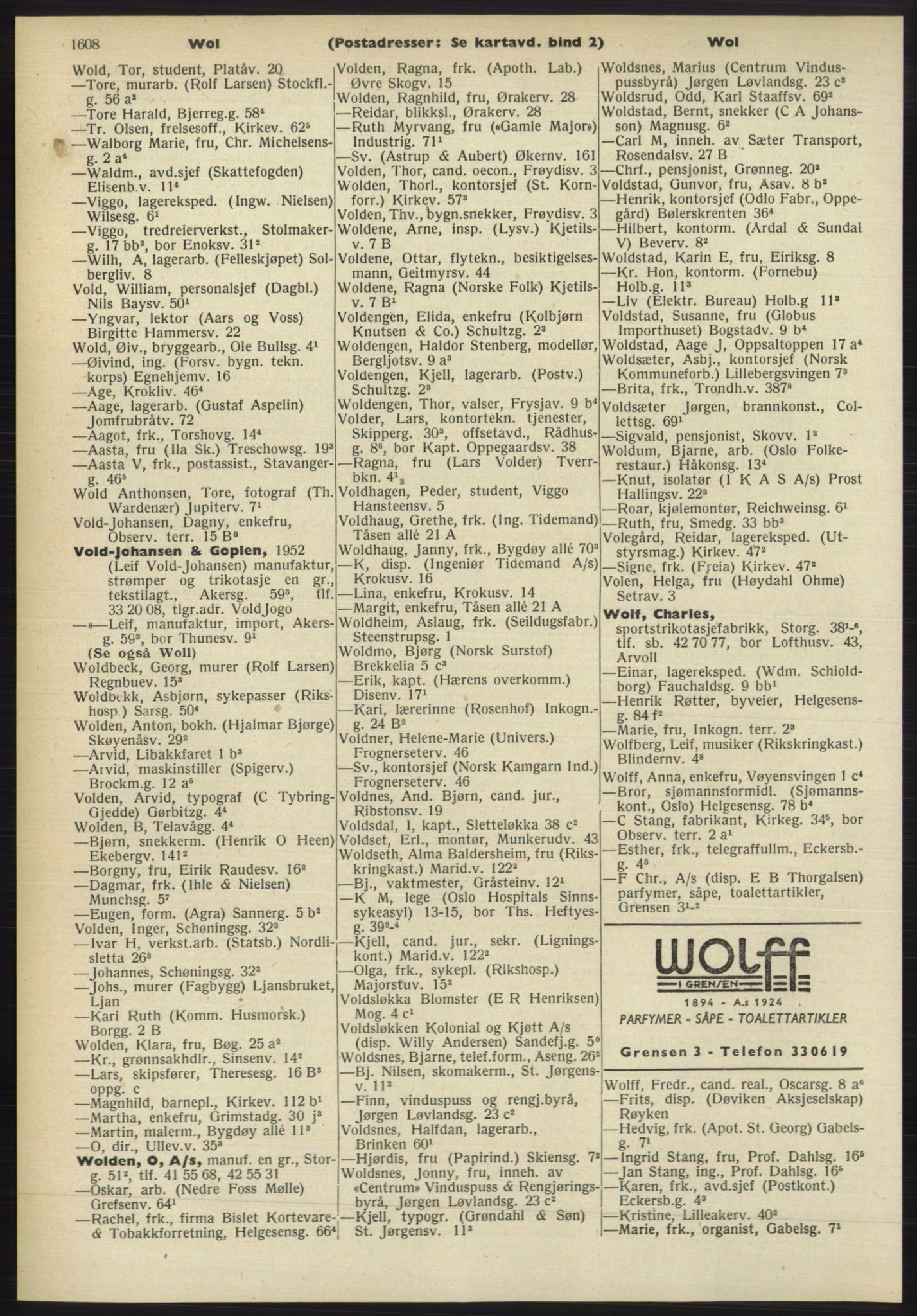 Kristiania/Oslo adressebok, PUBL/-, 1960-1961, p. 1608